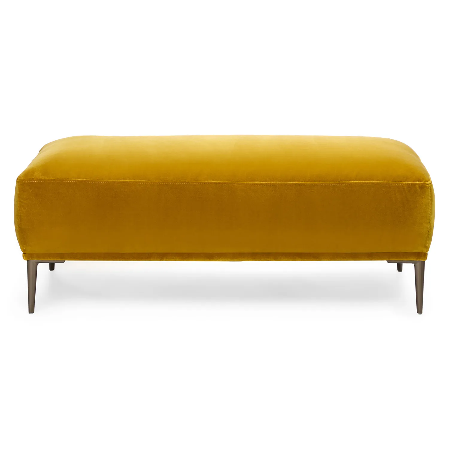 Abisko 45.5_ Velvet Ottoman - Plush Yarrow Gold - Image 3