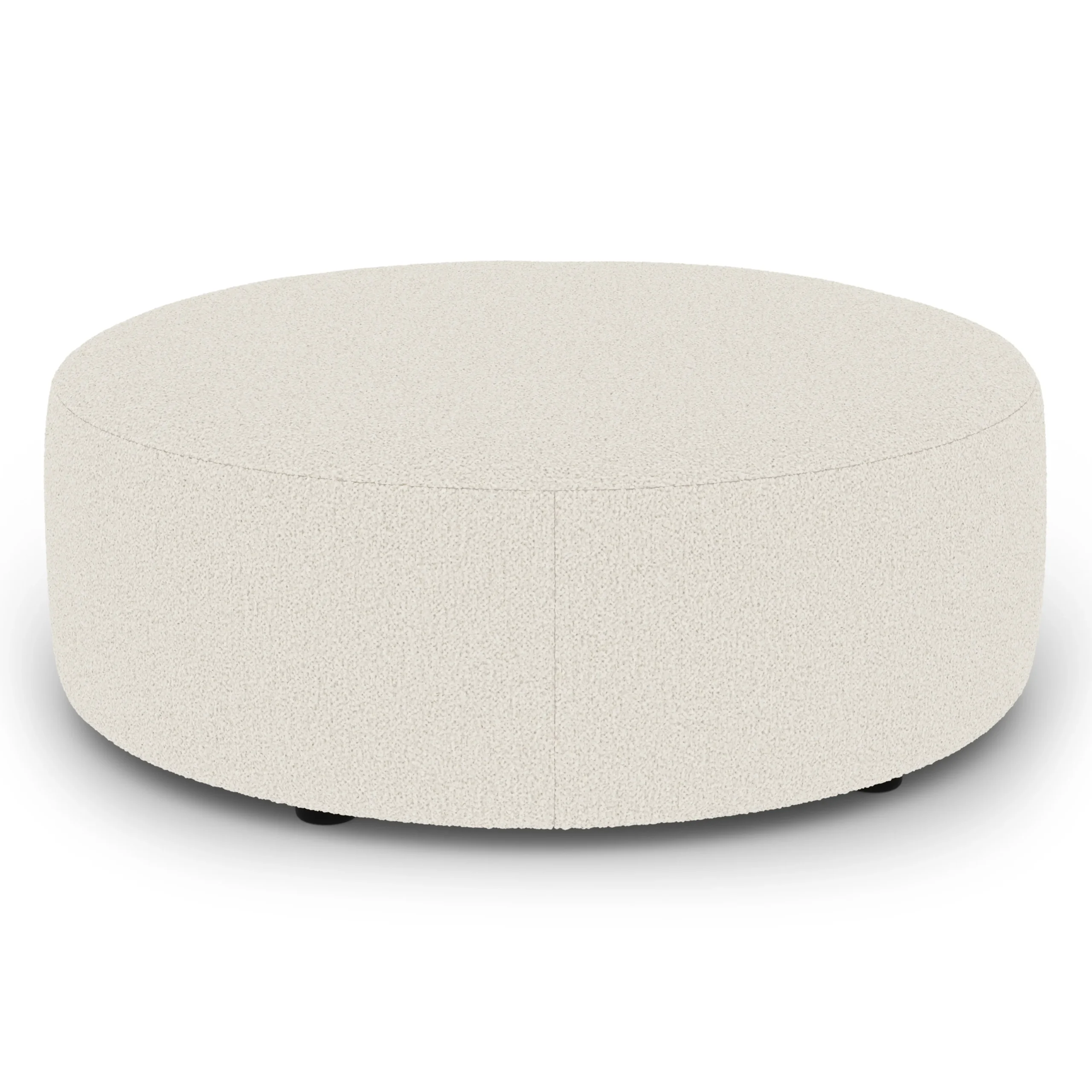 Avery 36_ Ottoman - Ivory Wool Bouclé - Image 3