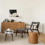 Vena 43.5_ Marble Coffee Table - Walnut
