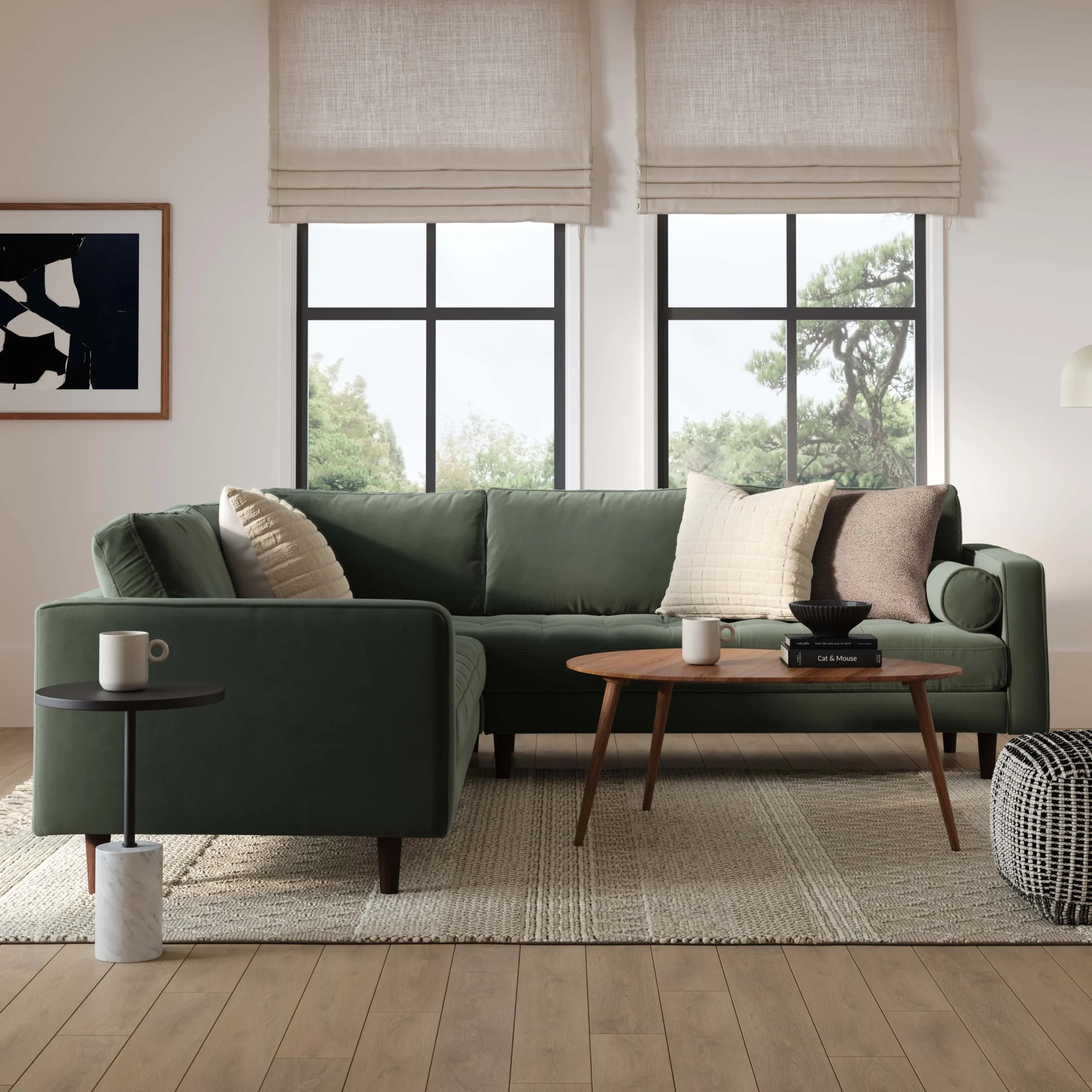 Amoeba 42.5_ Coffee Table - Walnut - Image 3