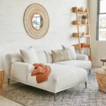 Abisko 94.5_ Left Sectional - Quartz White