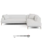 Abisko 113_ Right L-Shaped Sectional - Quartz White