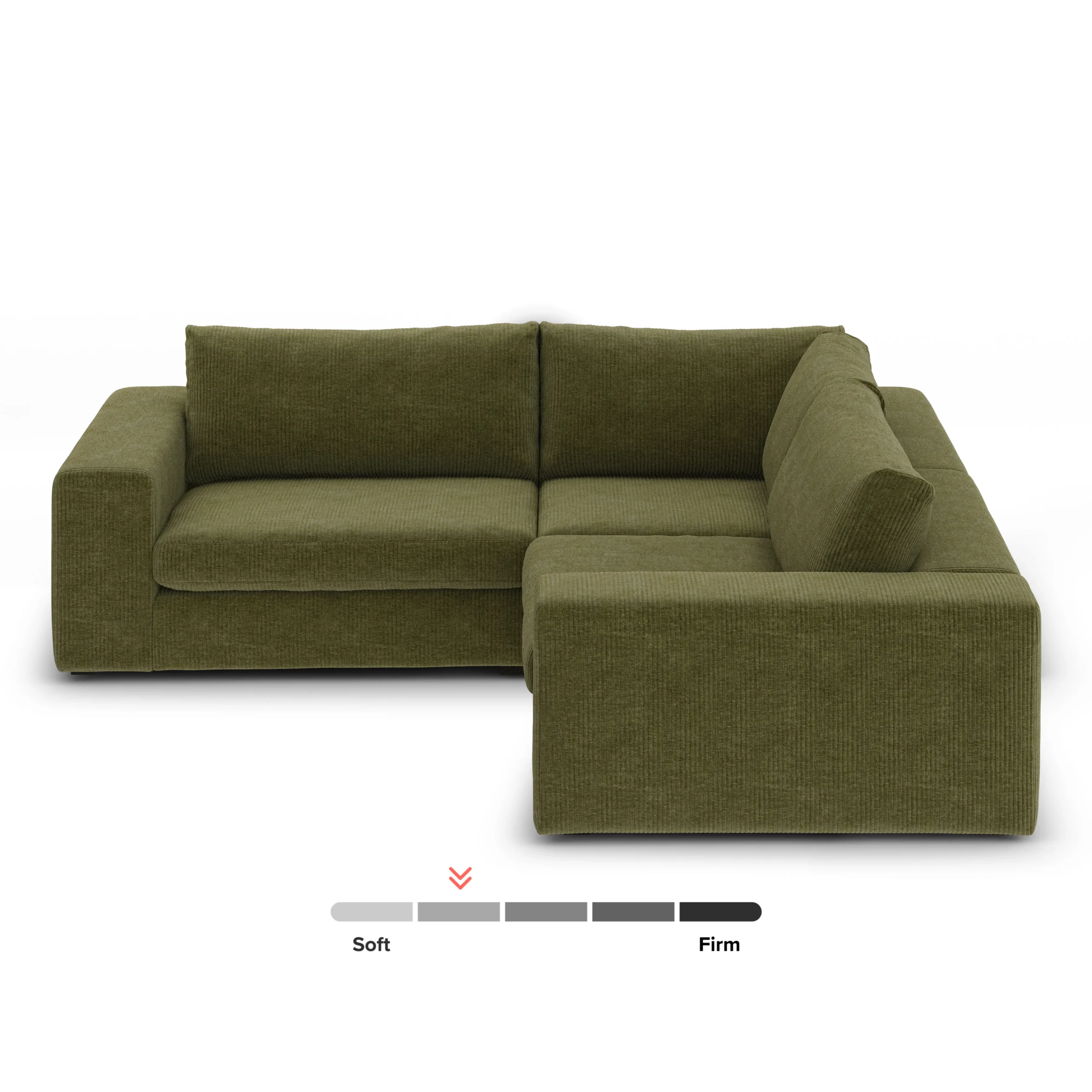 Beta 94_ Modular Corner Sectional - Cypress Green - Image 3