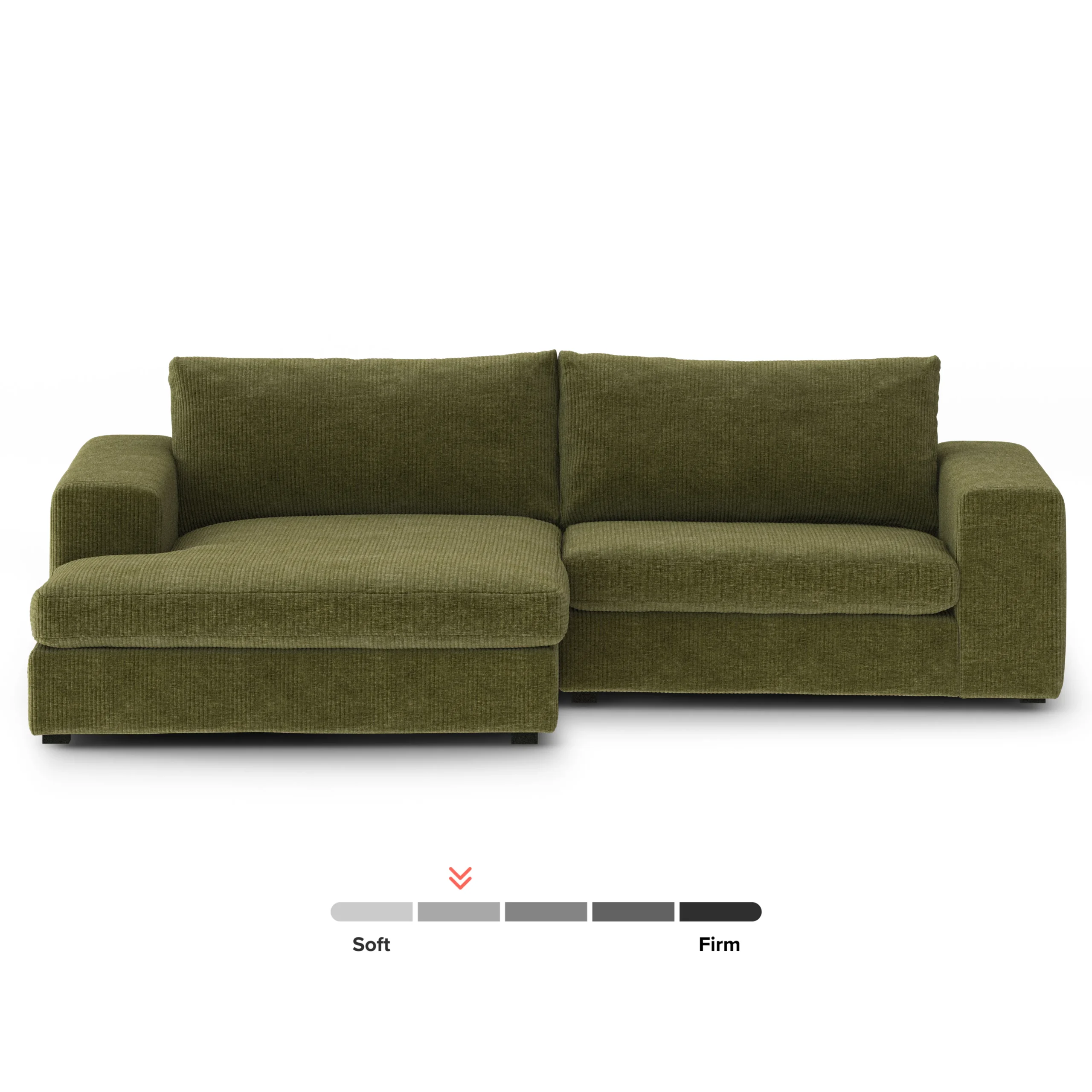 Beta 98_ Modular Left Chaise Sectional - Cypress Green - Image 3