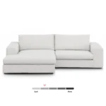 Beta 98_ Modular Left Chaise Sectional - Quartz White