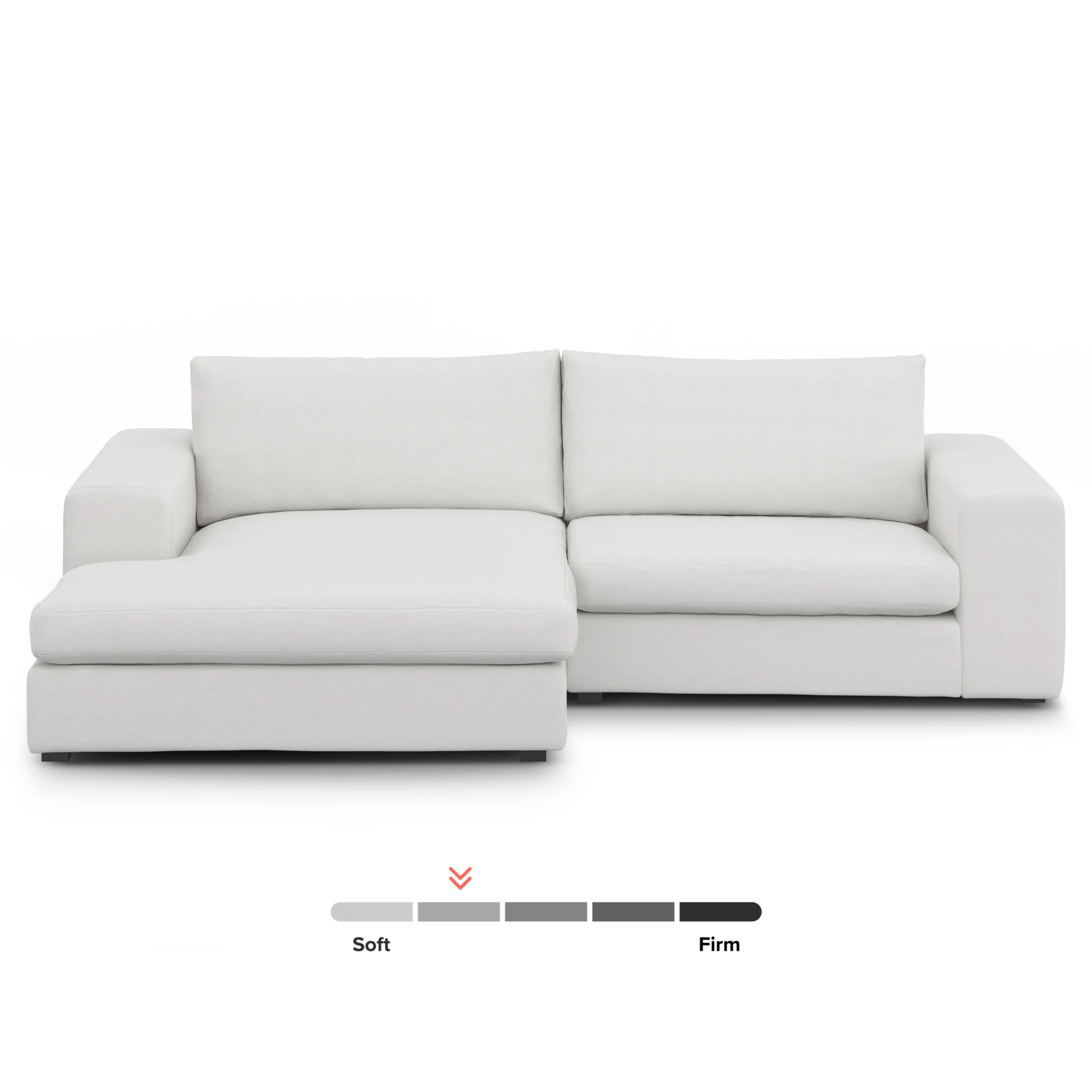 Beta 98_ Modular Left Chaise Sectional - Quartz White - Image 3