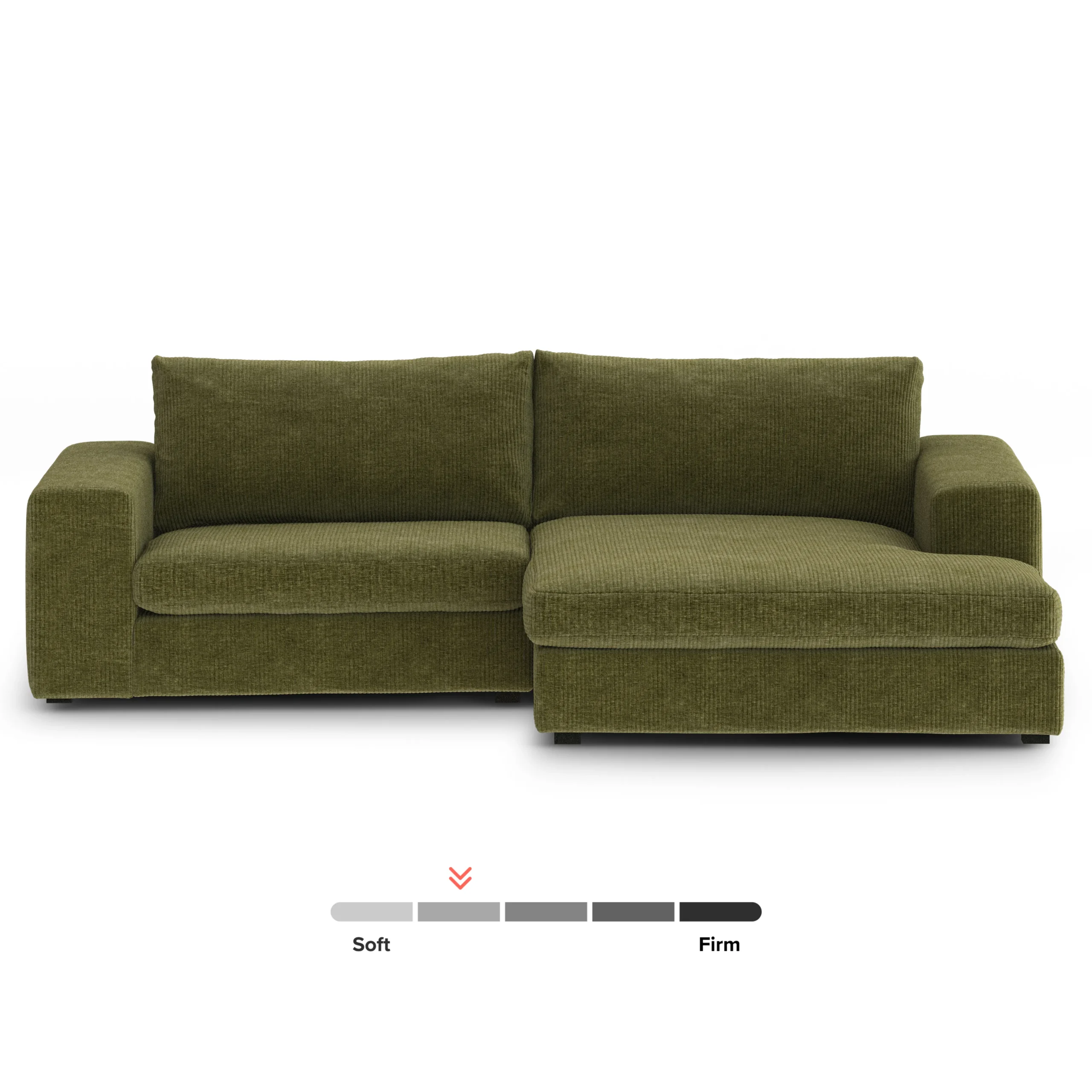 Beta 98_ Modular Right Chaise Sectional - Cypress Green - Image 3
