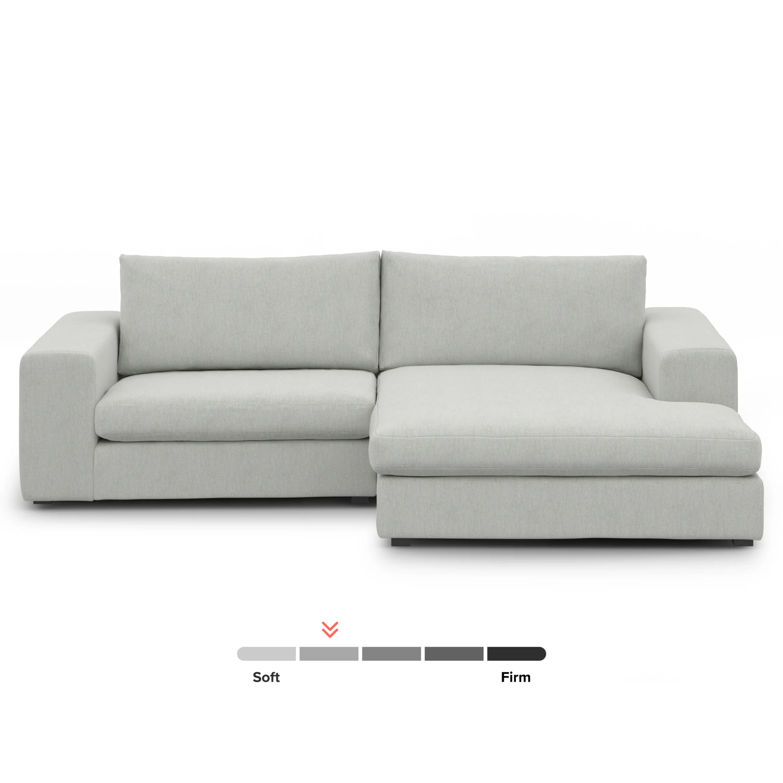 Beta 98_ Modular Right Chaise Sectional - Welsh Gray - Image 3