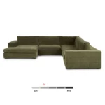 Beta 133.5" Modular Conversational Sectional