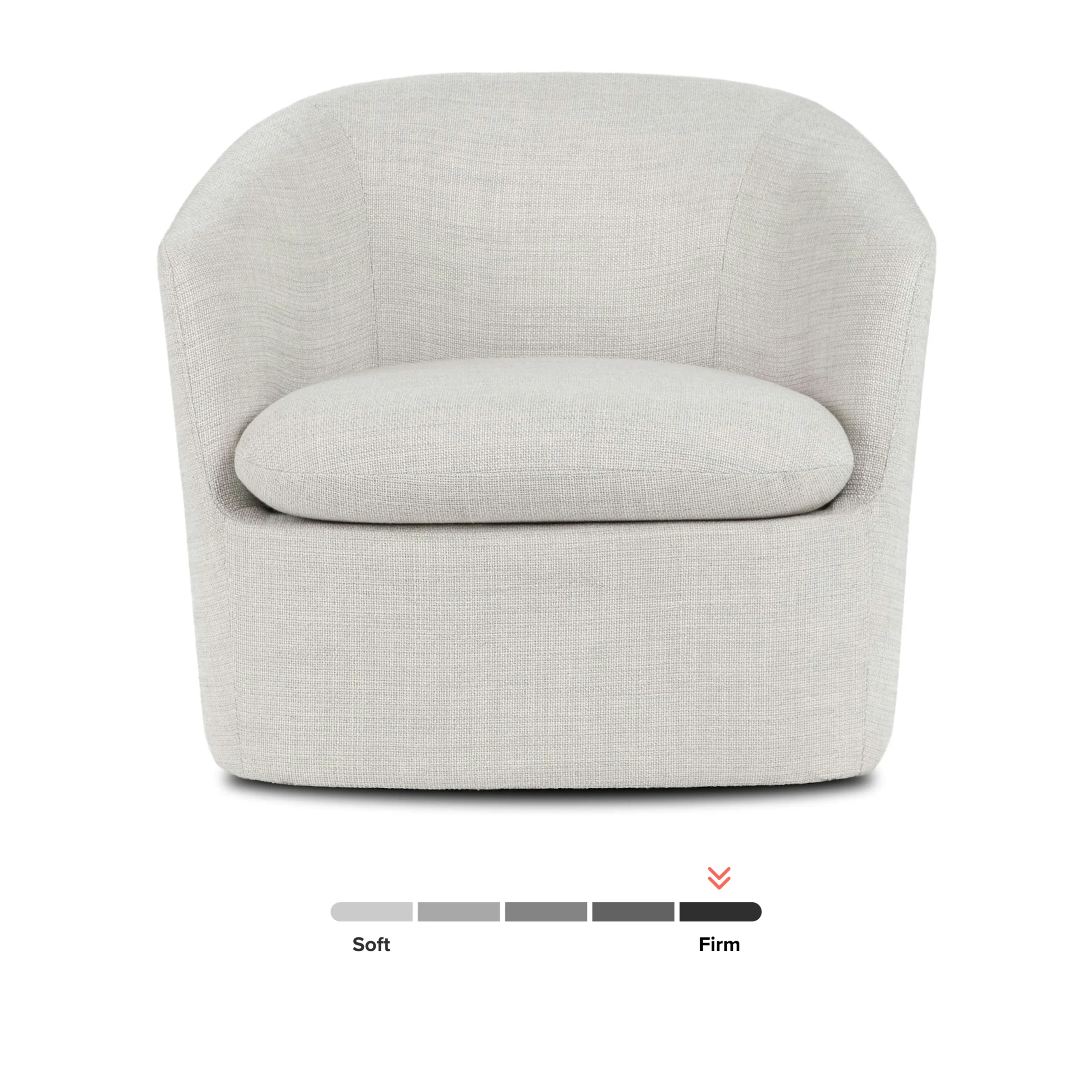 Turoy 32.5_ Swivel Lounge Chair - Wicklow Gray - Image 7