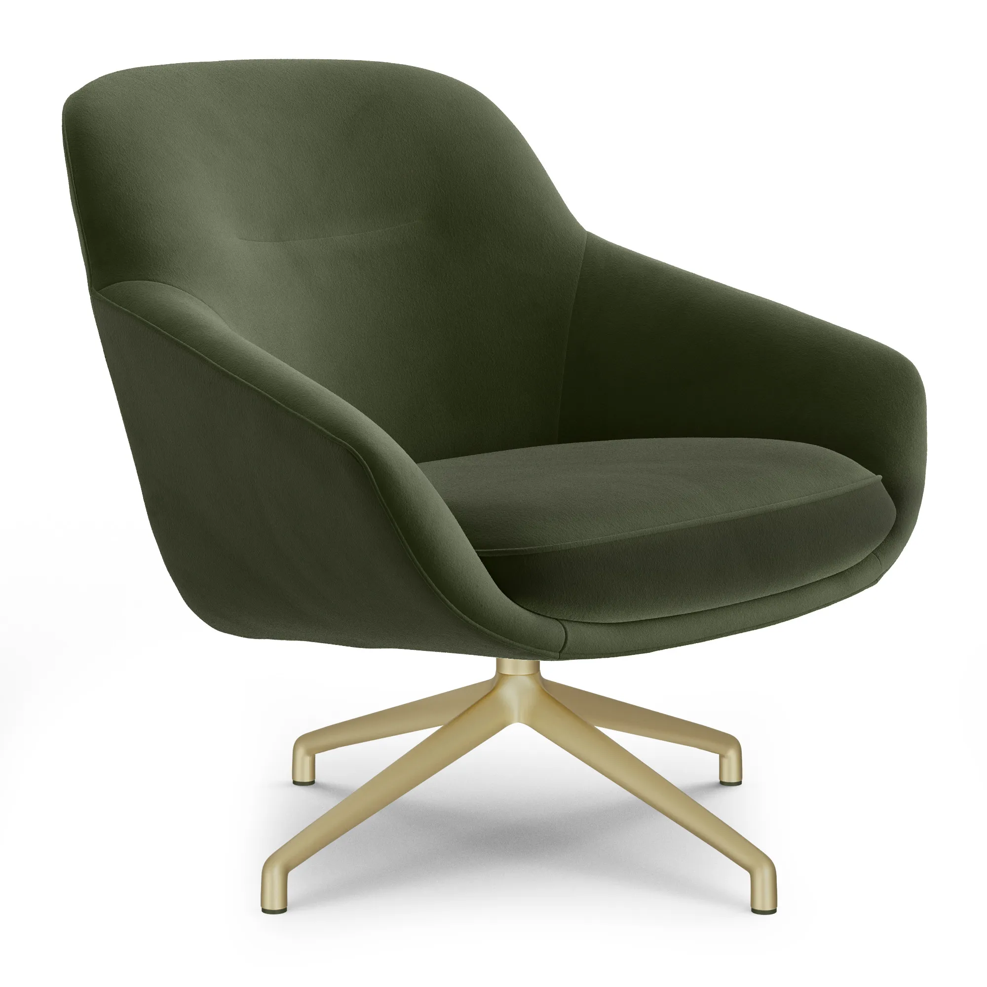 Sterling 33_ Velvet Swivel Chair - Hale Fir Green - Image 9