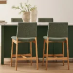 Nosh Counter Stool - Oak and Ratine Green