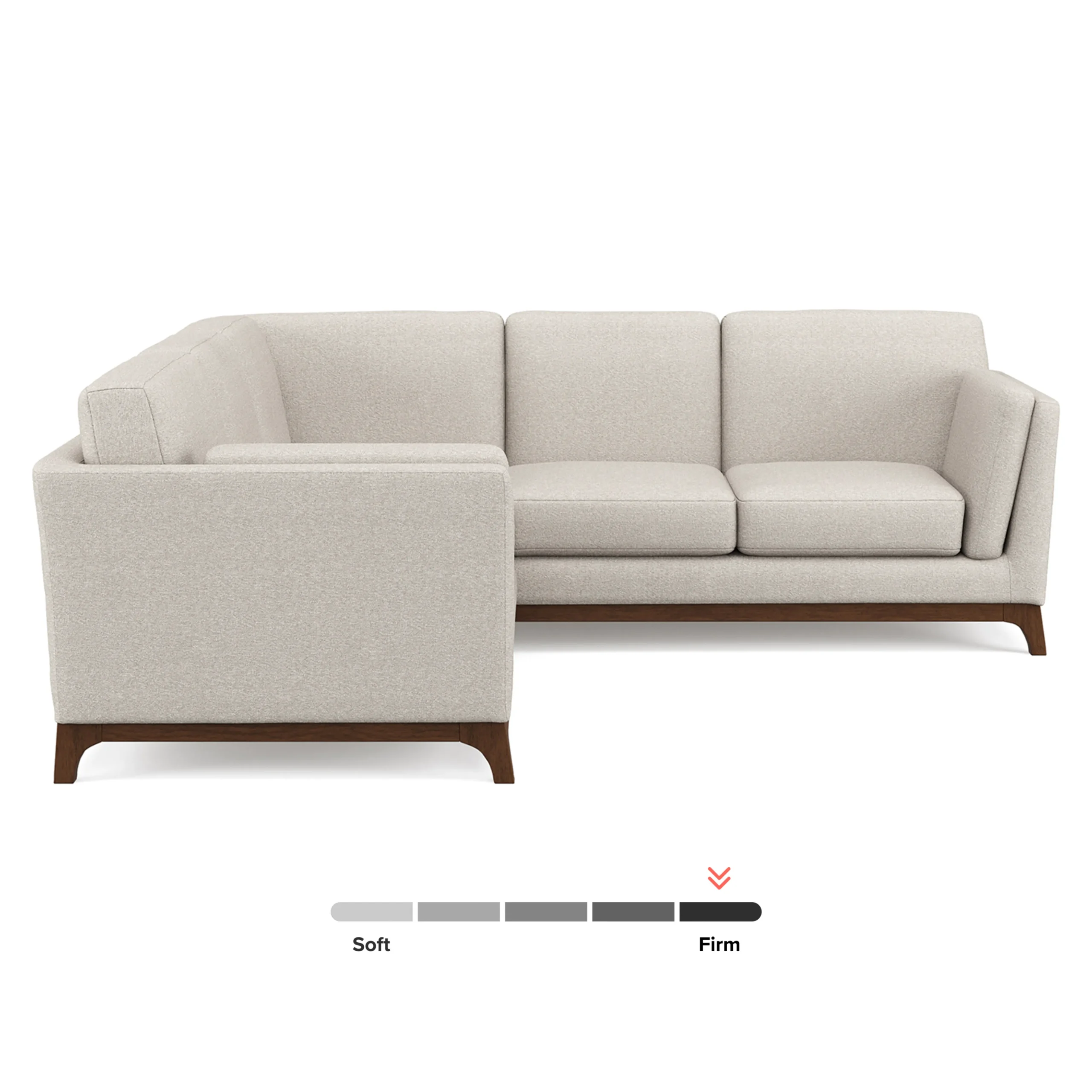 Ceni 88_ Corner Sectional - Chalk Gray - Image 3