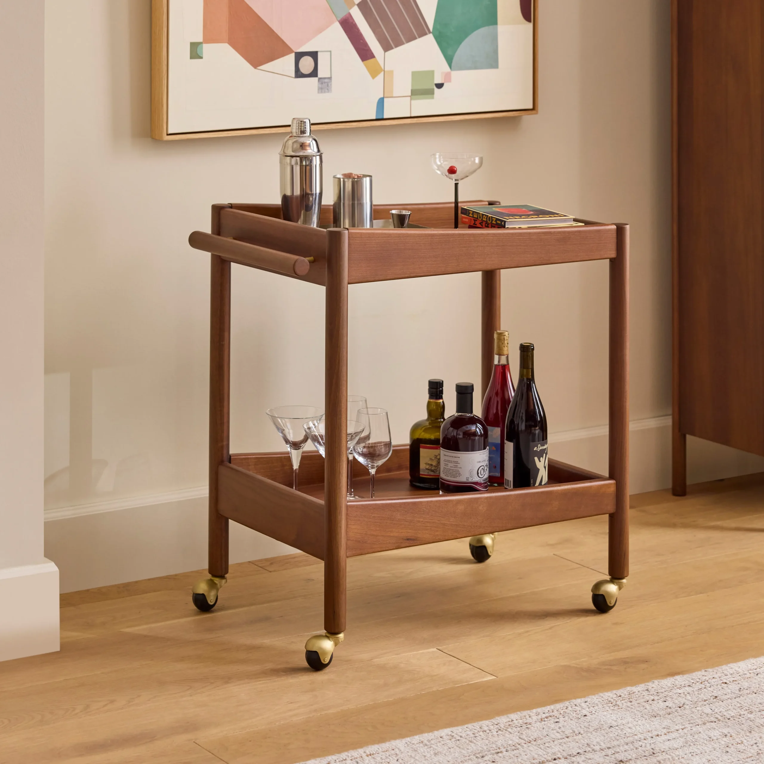 Cotu Bar Cart - Walnut - Image 4