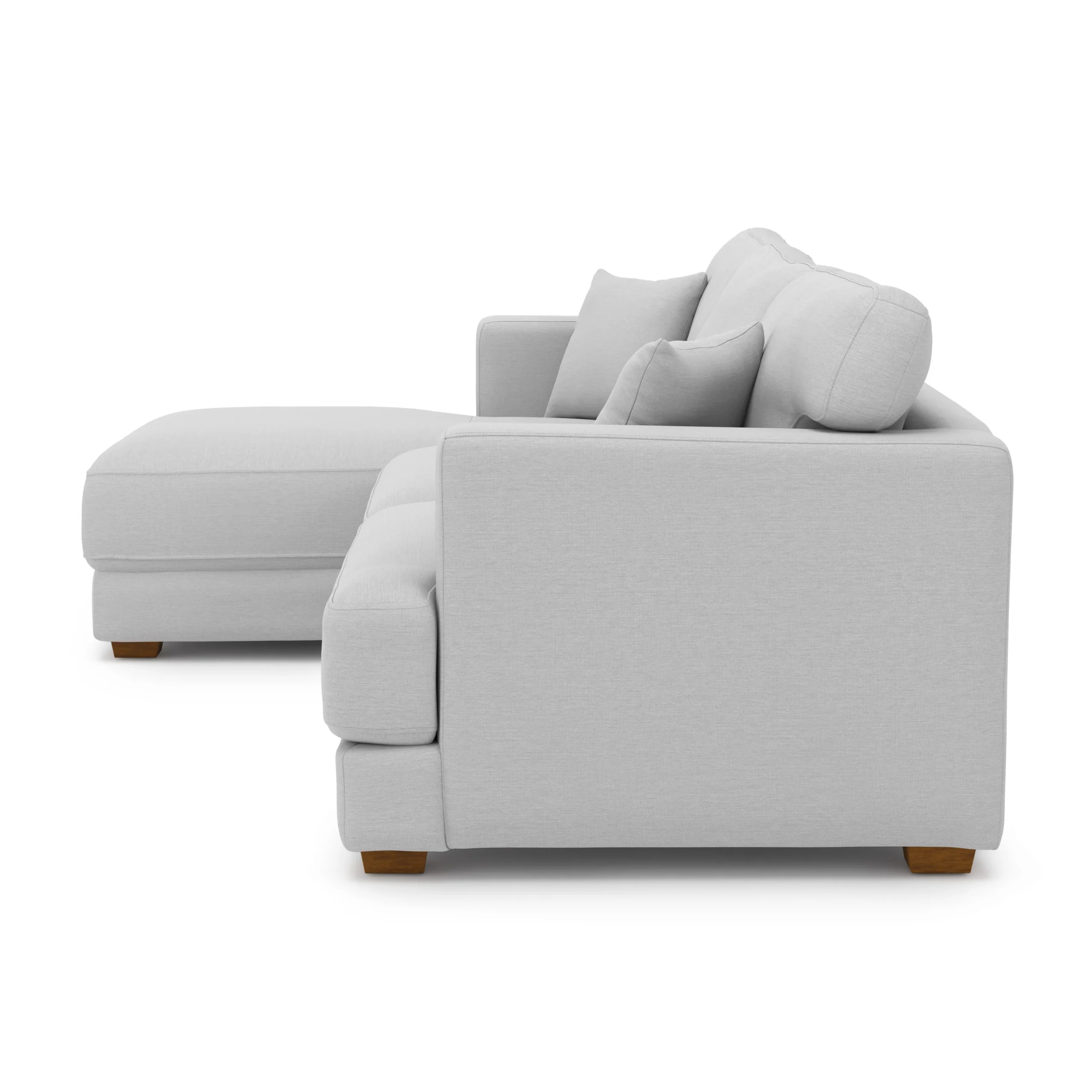 Dawn 100_ Left Sectional - Silver Ivory - Image 3