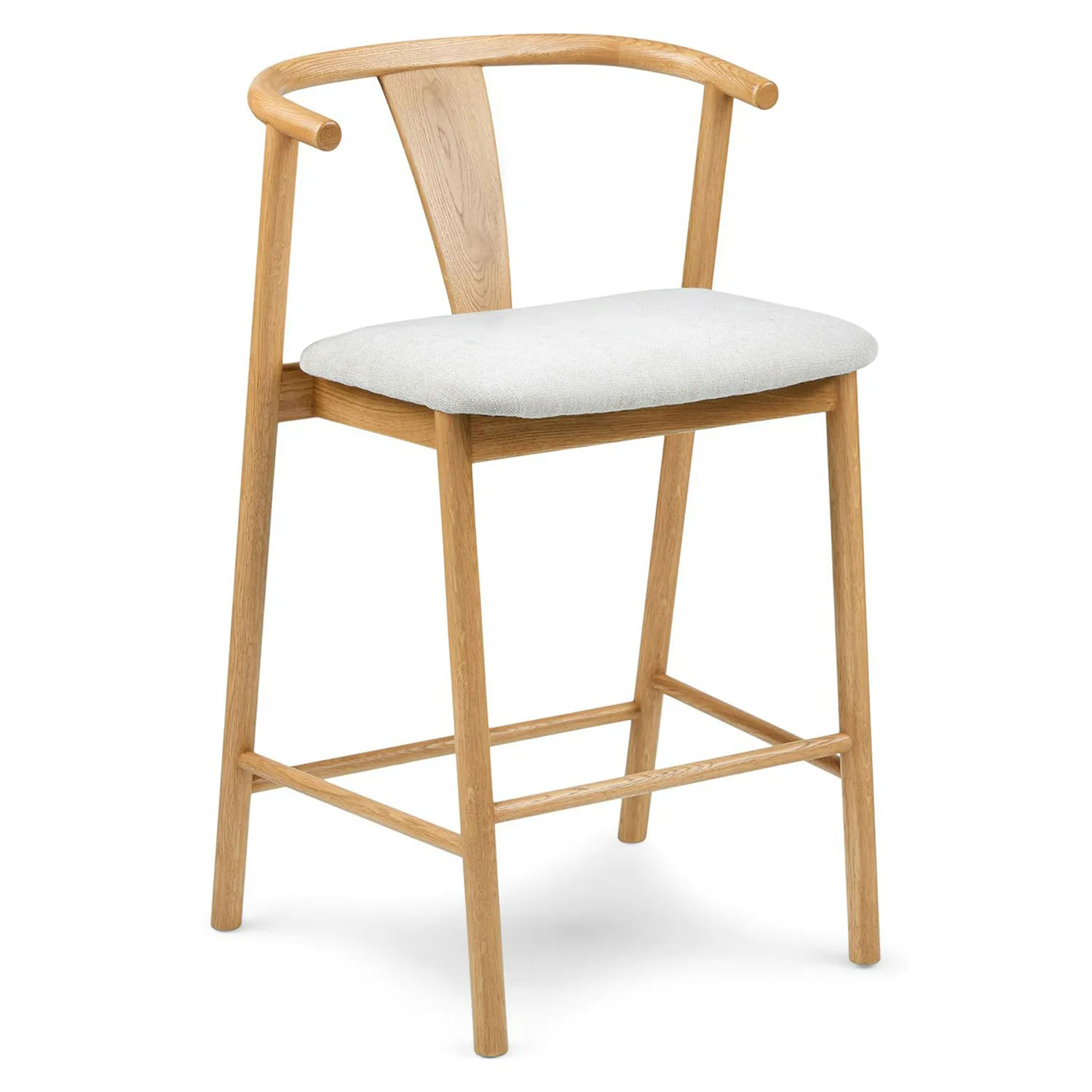 Fonra Counter Stool - Oak and Santolina Gray - Image 3
