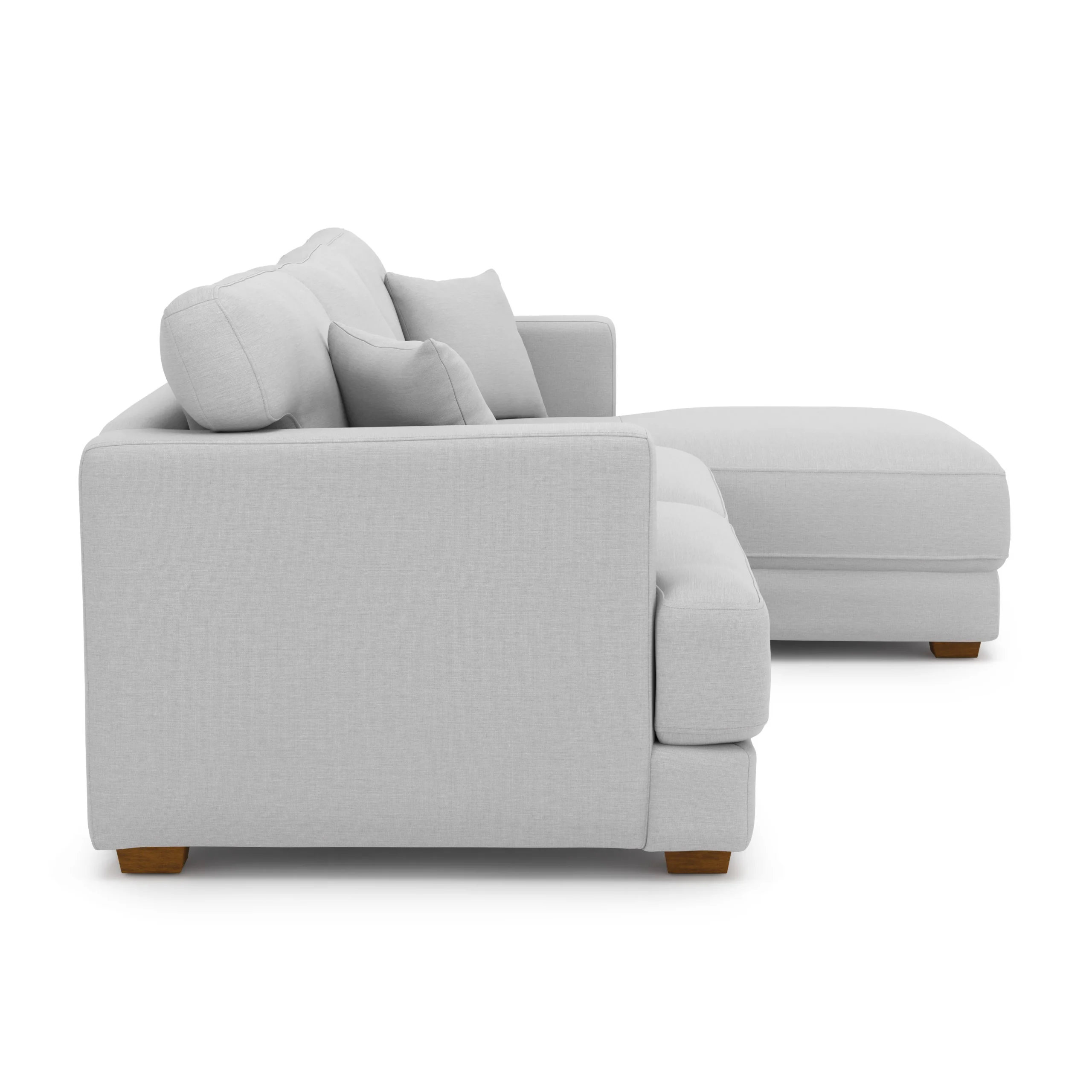 Dawn 100_ Right Sectional - Silver Ivory - Image 3