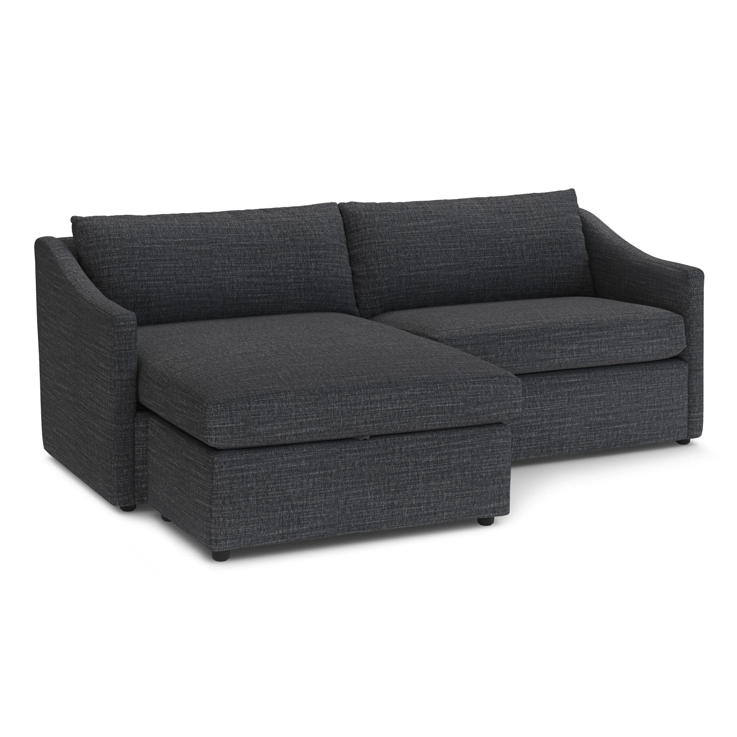 Landry 84.5_ Reversible Storage Sectional - Napa Charcoal - Image 3