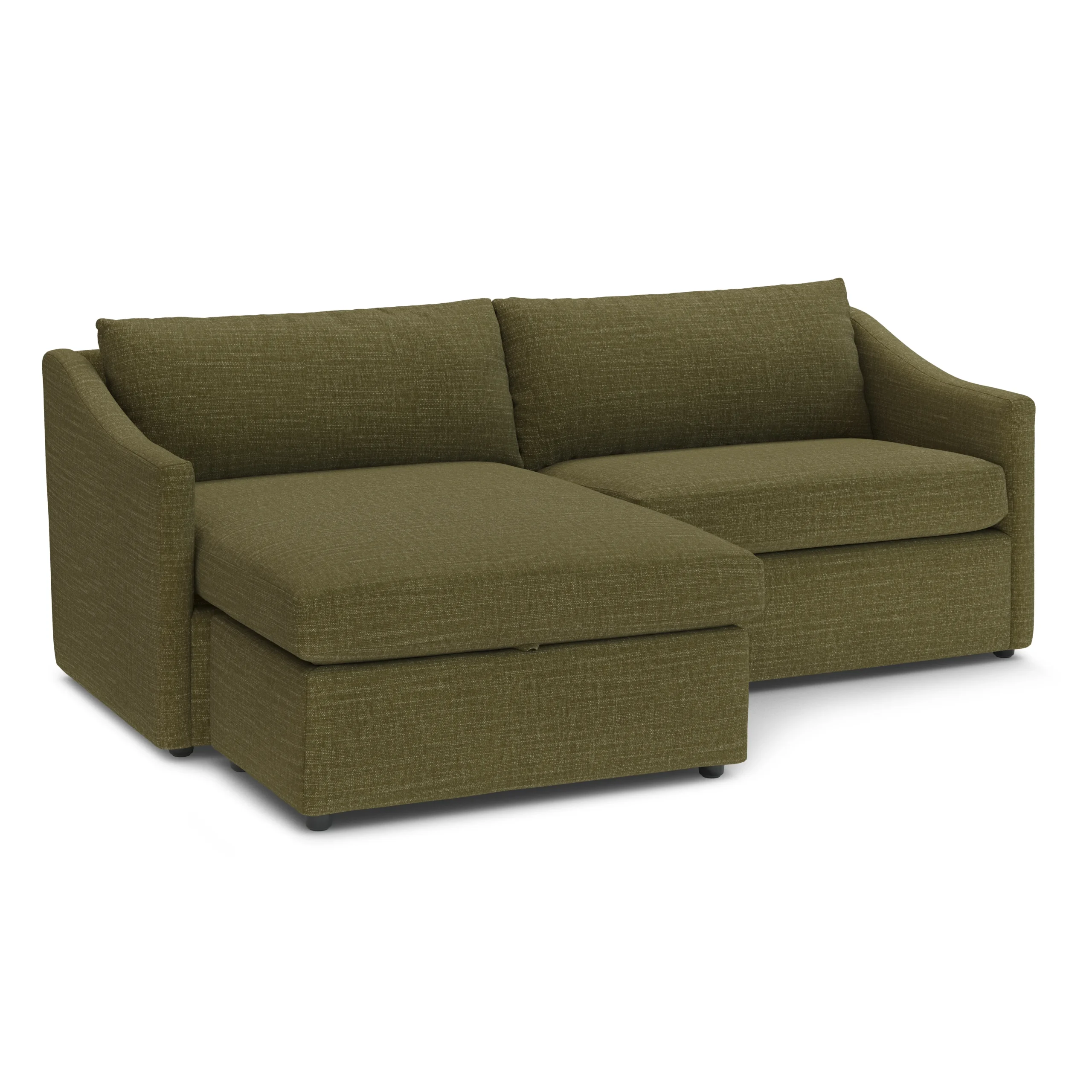 Landry 84.5_ Reversible Storage Sectional - Napa Moss - Image 3