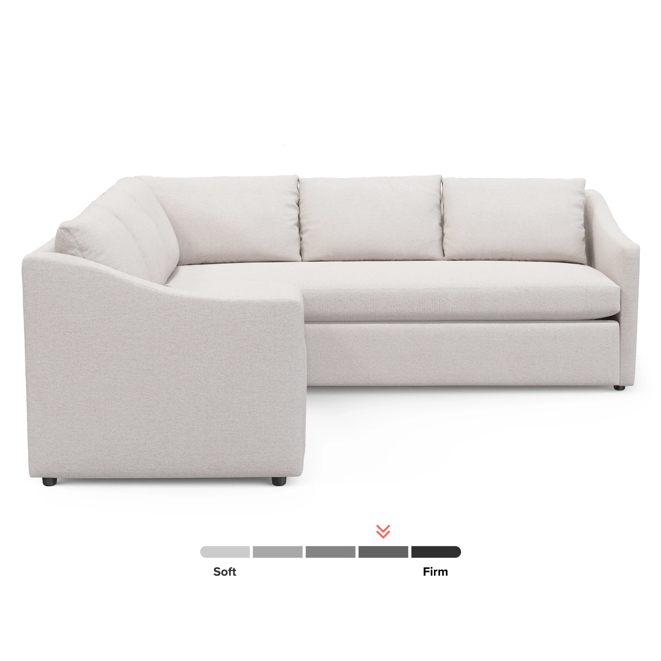 Landry 91_ Corner Sectional - Napa White - Image 3