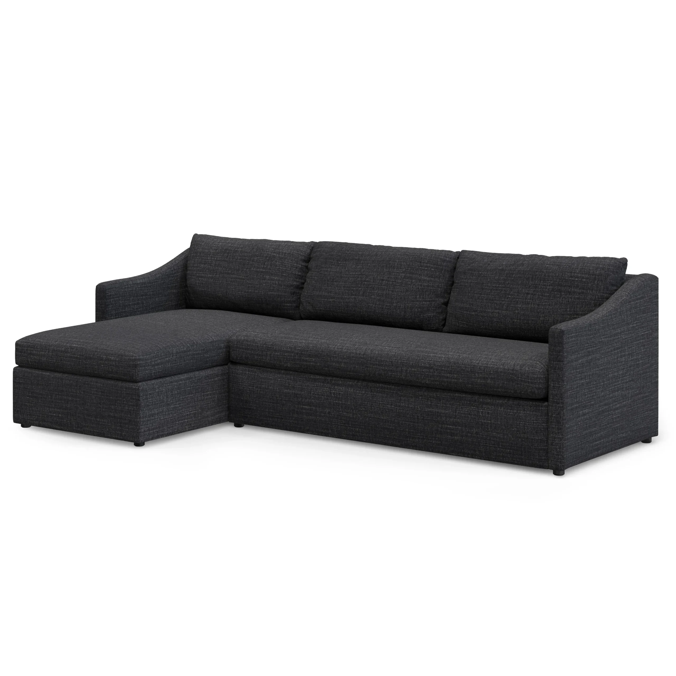 Landry 109_ Left Storage Sleeper Sectional - Napa Charcoal - Image 3