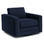 Riley 42_ Grand Velvet Swivel Chair - Hale Ink