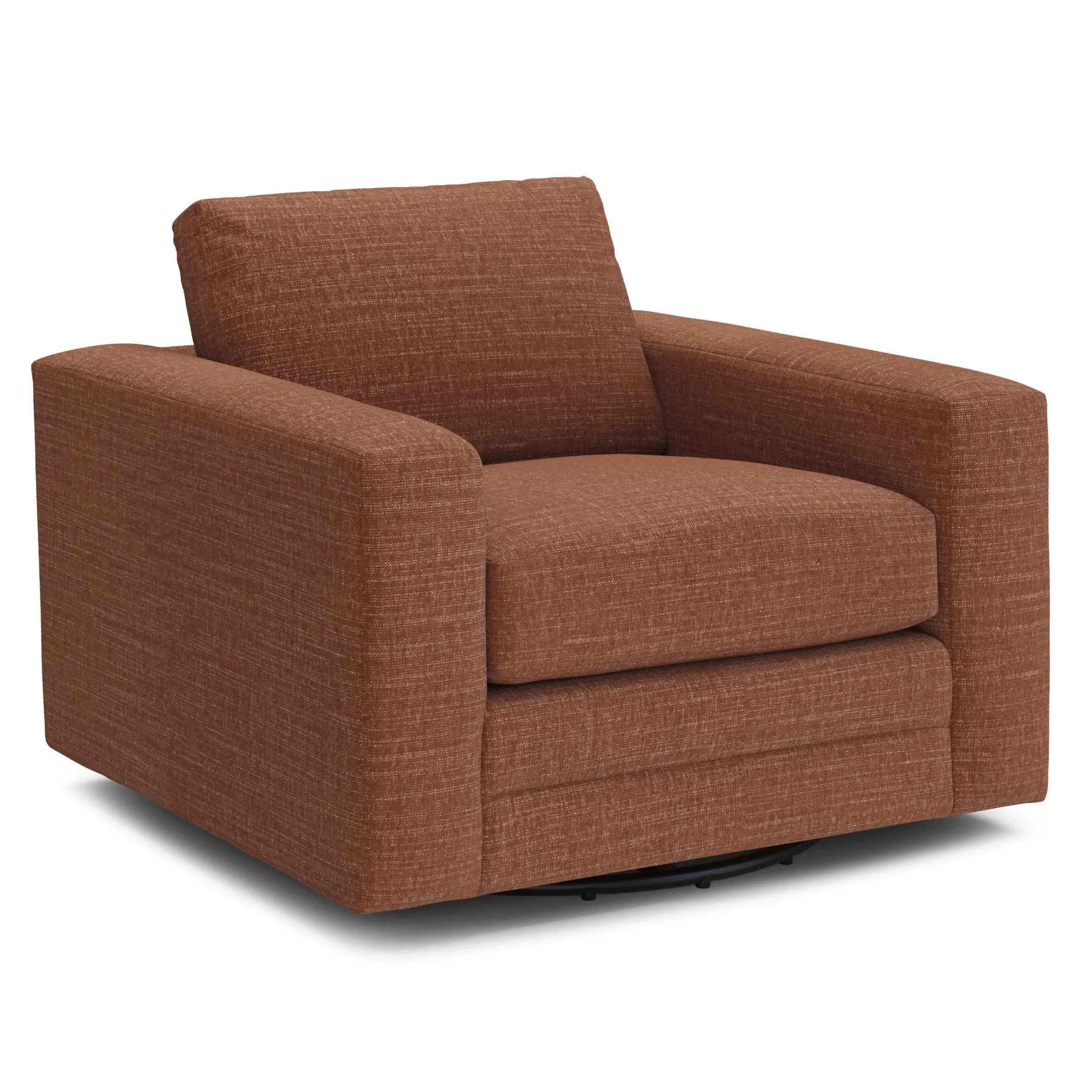 Riley 42_ Grand Swivel Chair - Napa Rust - Image 5