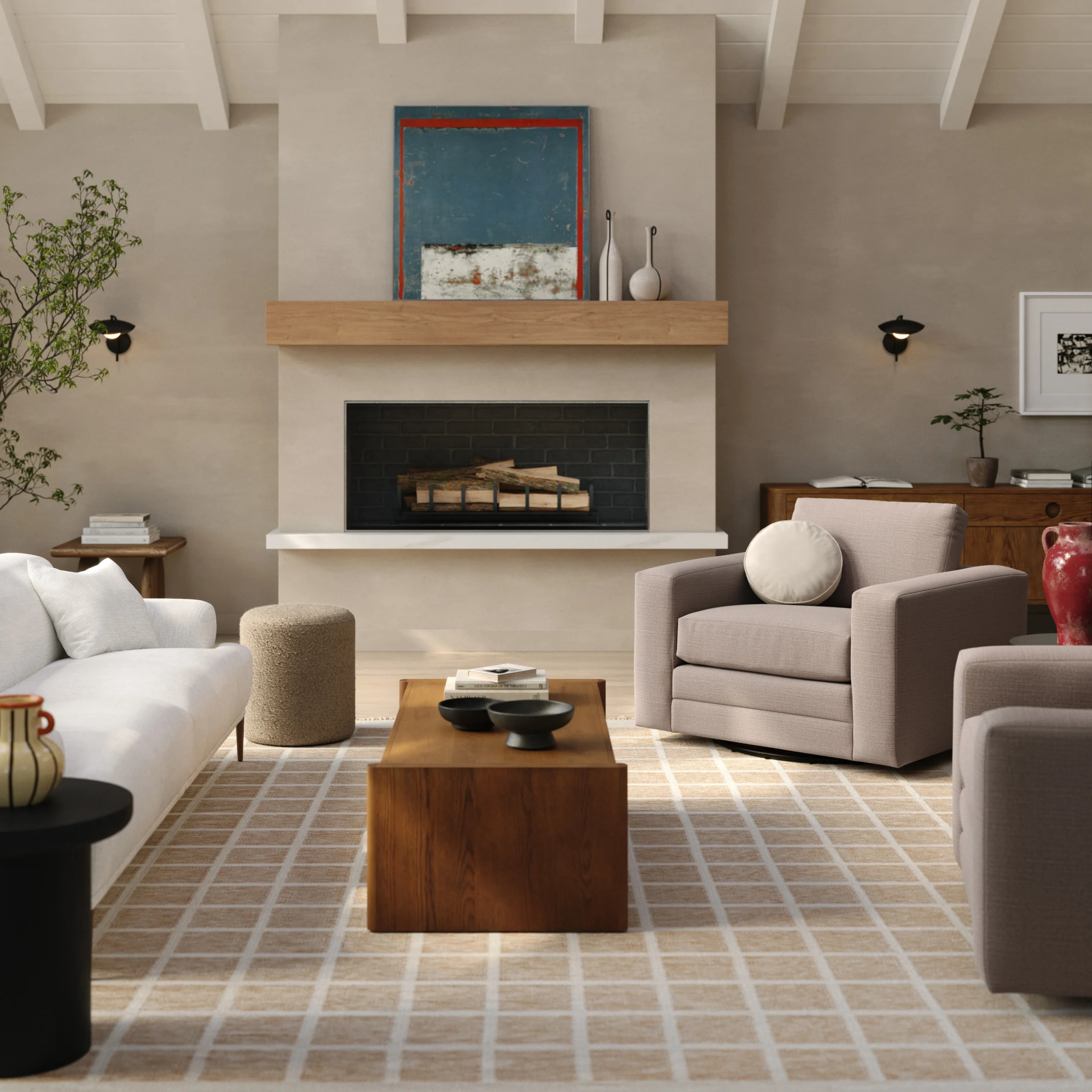 Riley 42_ Grand Swivel Chair - Napa Quartz - Image 6