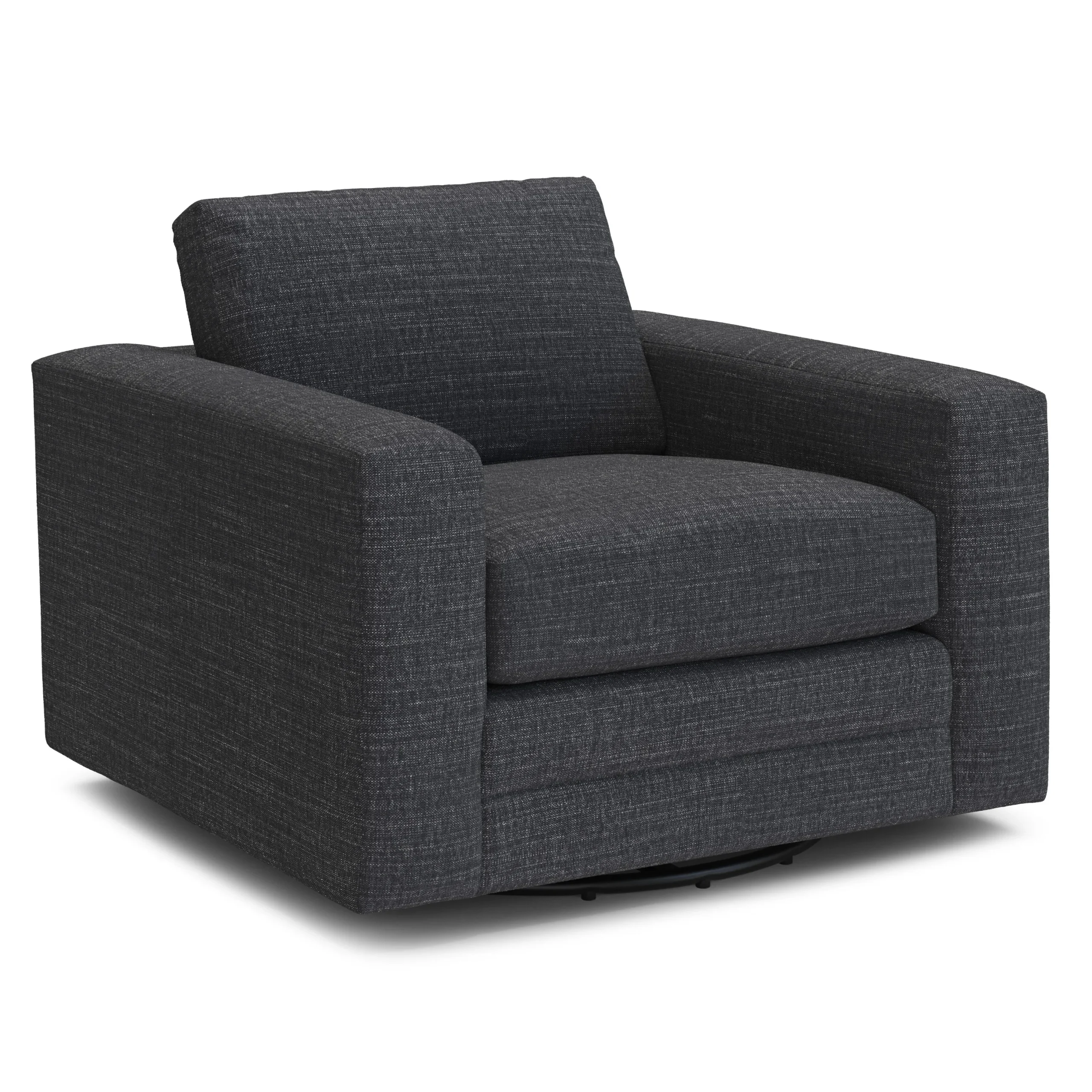 Riley 42_ Grand Swivel Chair - Napa Charcoal - Image 5