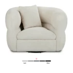 Quinn 40.5_ Swivel Lounge Chair - Nouna Pearl