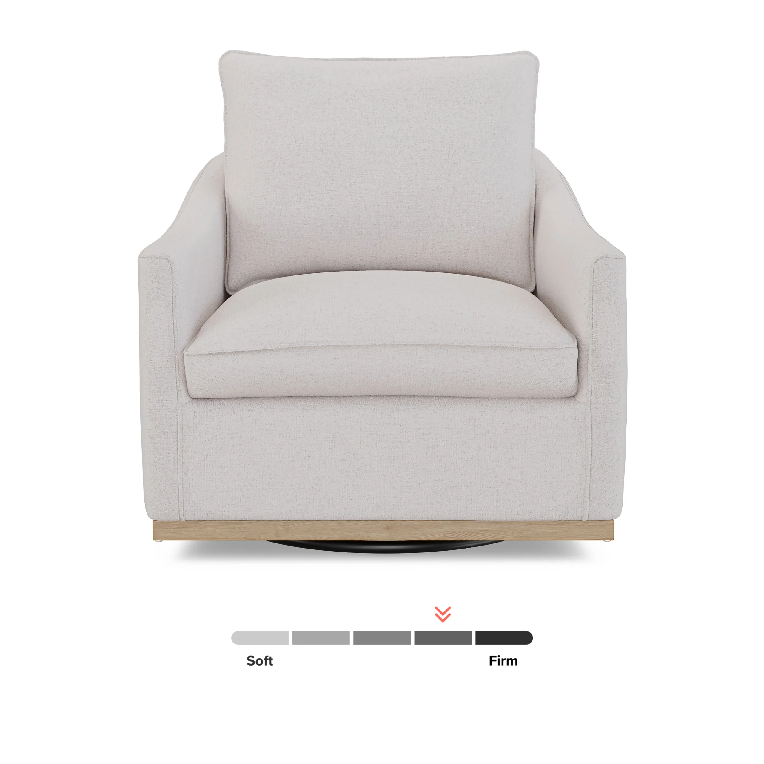 Mantle 34_ Swivel Lounge Chair - Napa White - Image 9