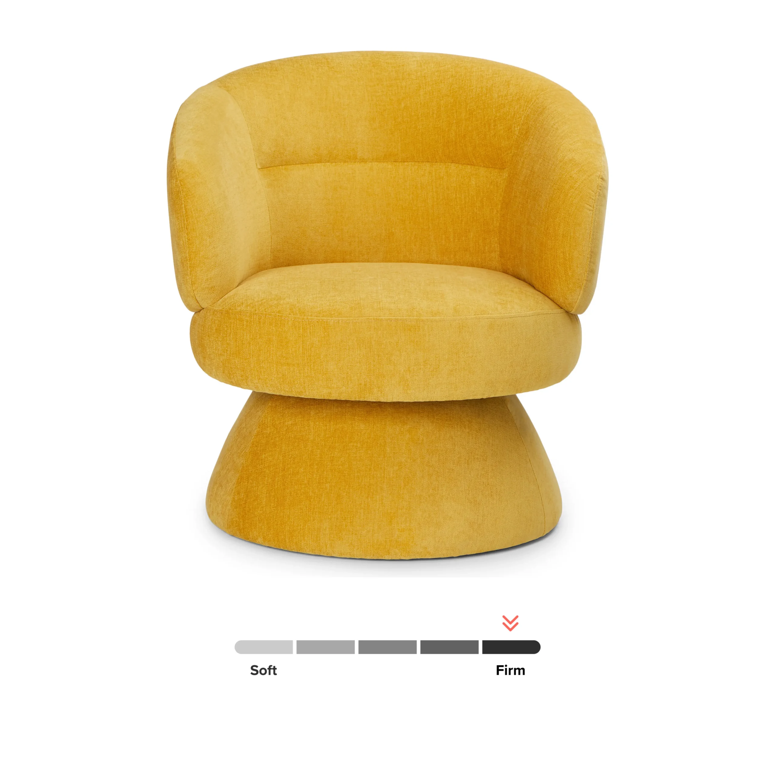 Makeva 31_ Swivel Lounge Chair - Marigold Yellow - Image 7
