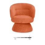 Makeva 31_ Swivel Lounge Chair - Anise Brown