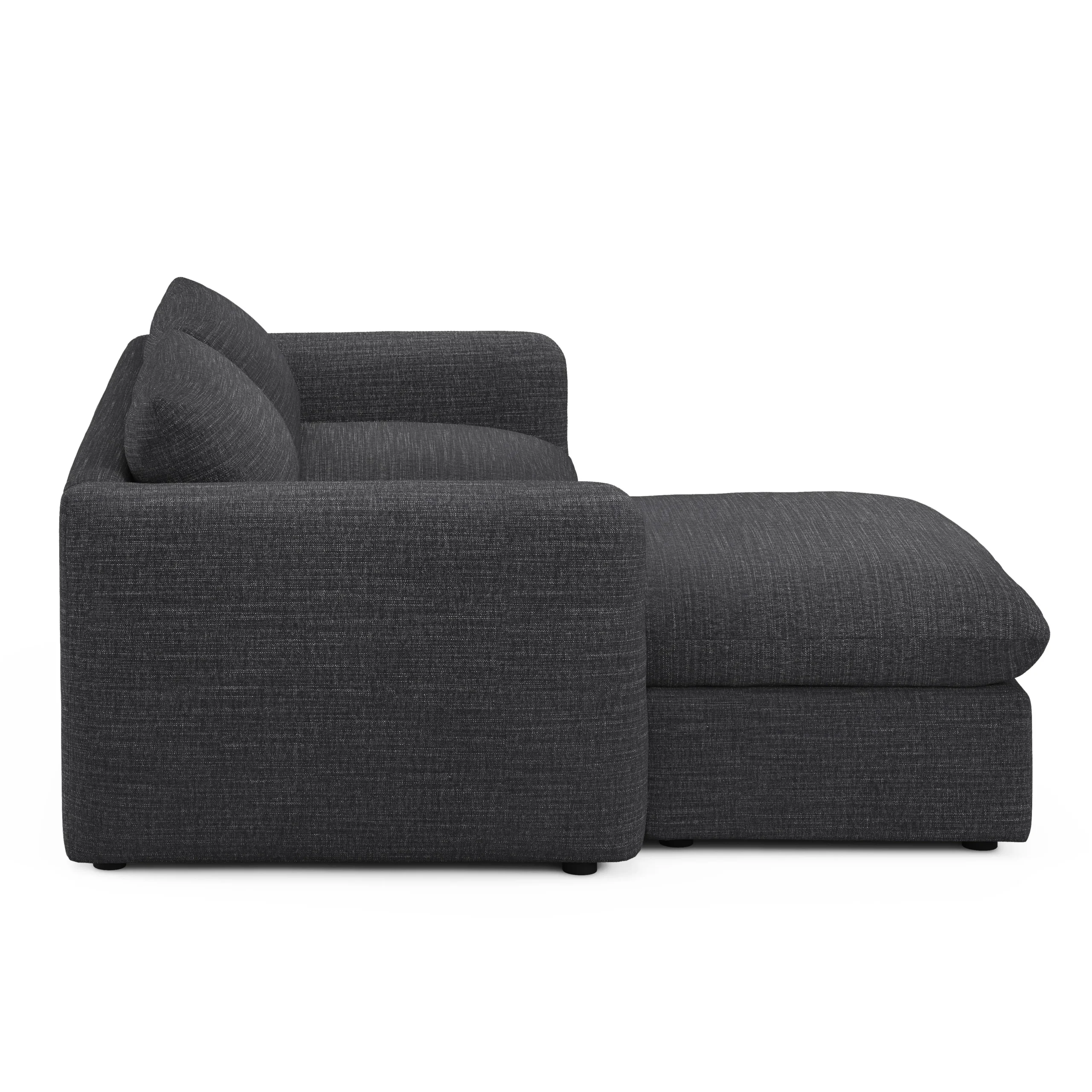 Leigh 86_ Reversible Storage Sleeper Sectional- Napa Charcoal - Image 3