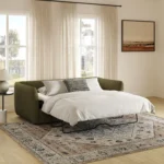 Leigh 86_ Reversible Storage Sleeper Sectional - Napa Moss
