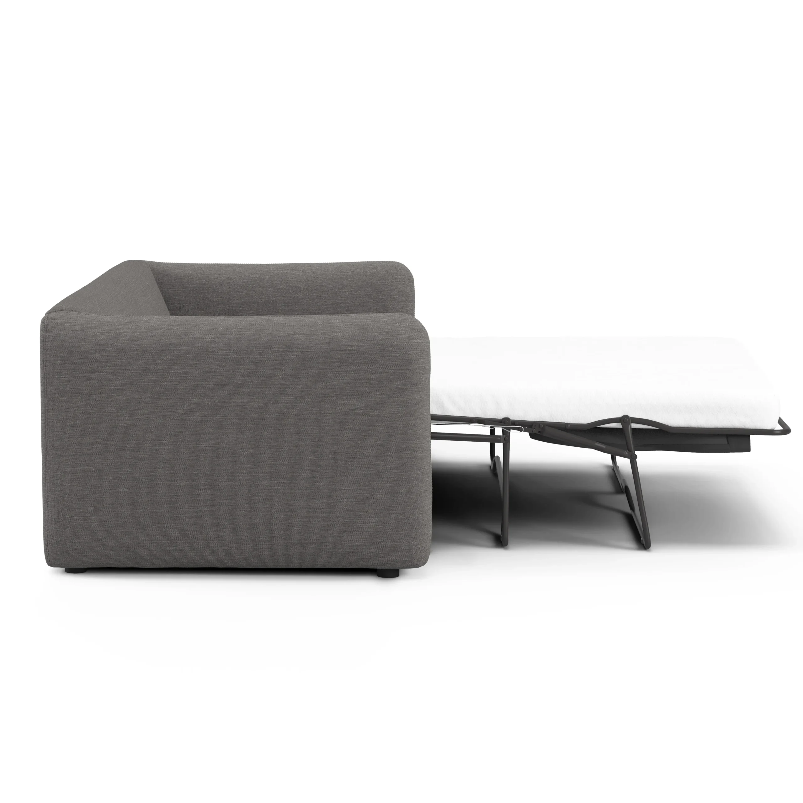 Leigh 86_ Reversible Storage Sleeper Sectional - Silver Gray - Image 4