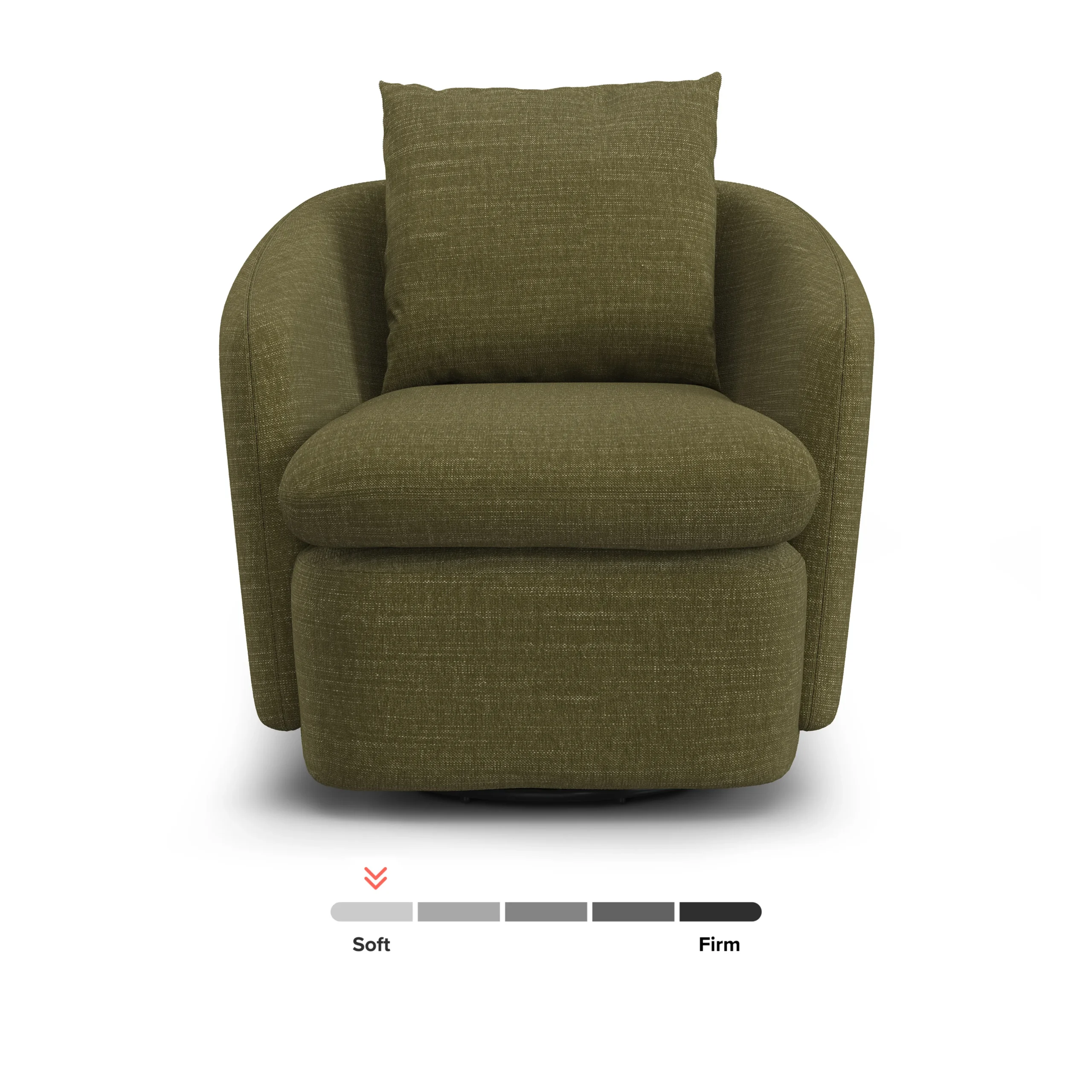 Leigh 33_ Swivel Lounge Chair - Napa Moss - Image 4