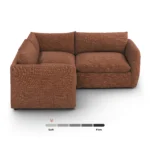 Leigh 87_ Modular Corner Sectional - Napa Rust