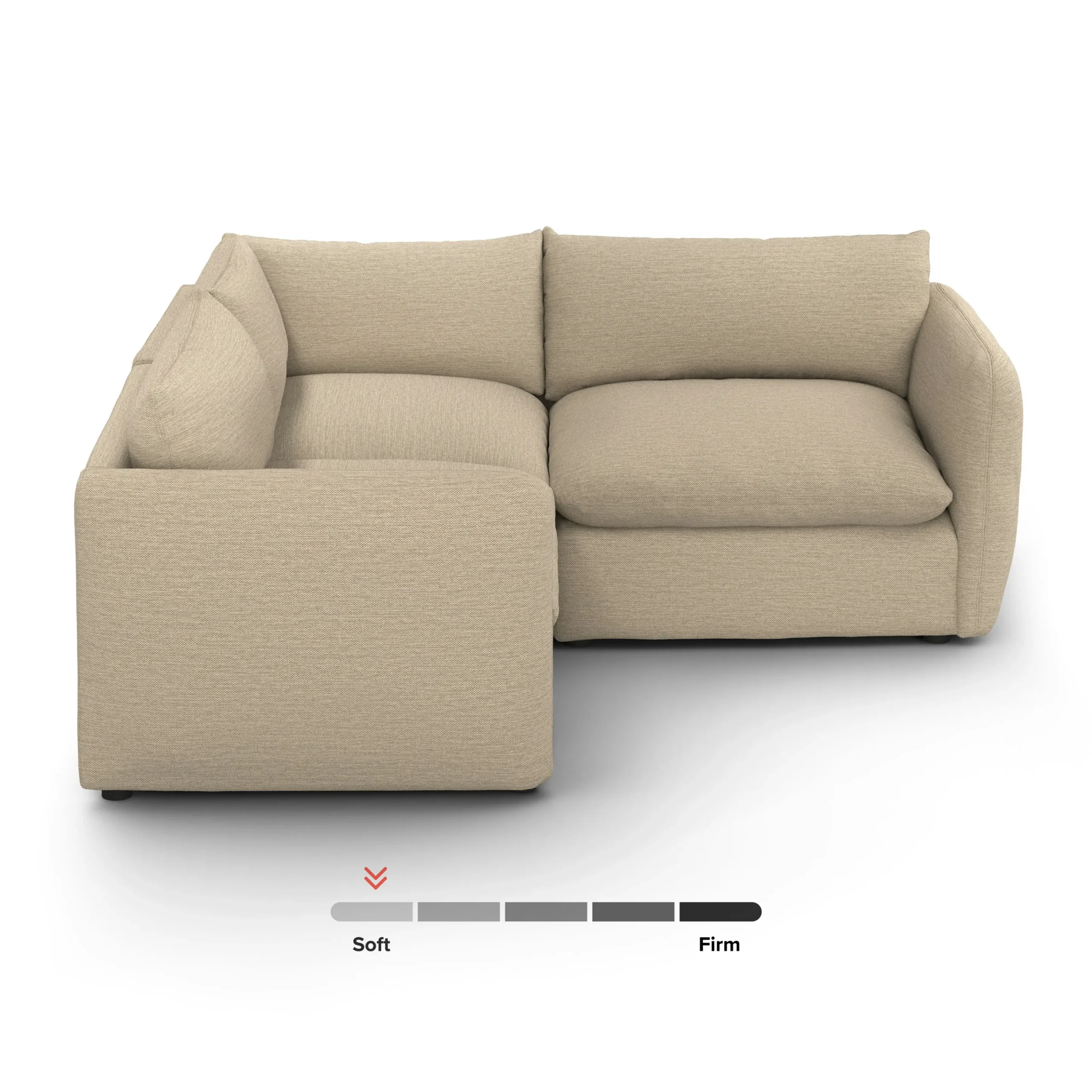 Leigh 87_ Modular Corner Sectional - Silver Taupe - Image 3