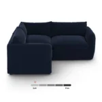 Leigh 87_ Velvet Modular Corner Sectional - Hale Ink