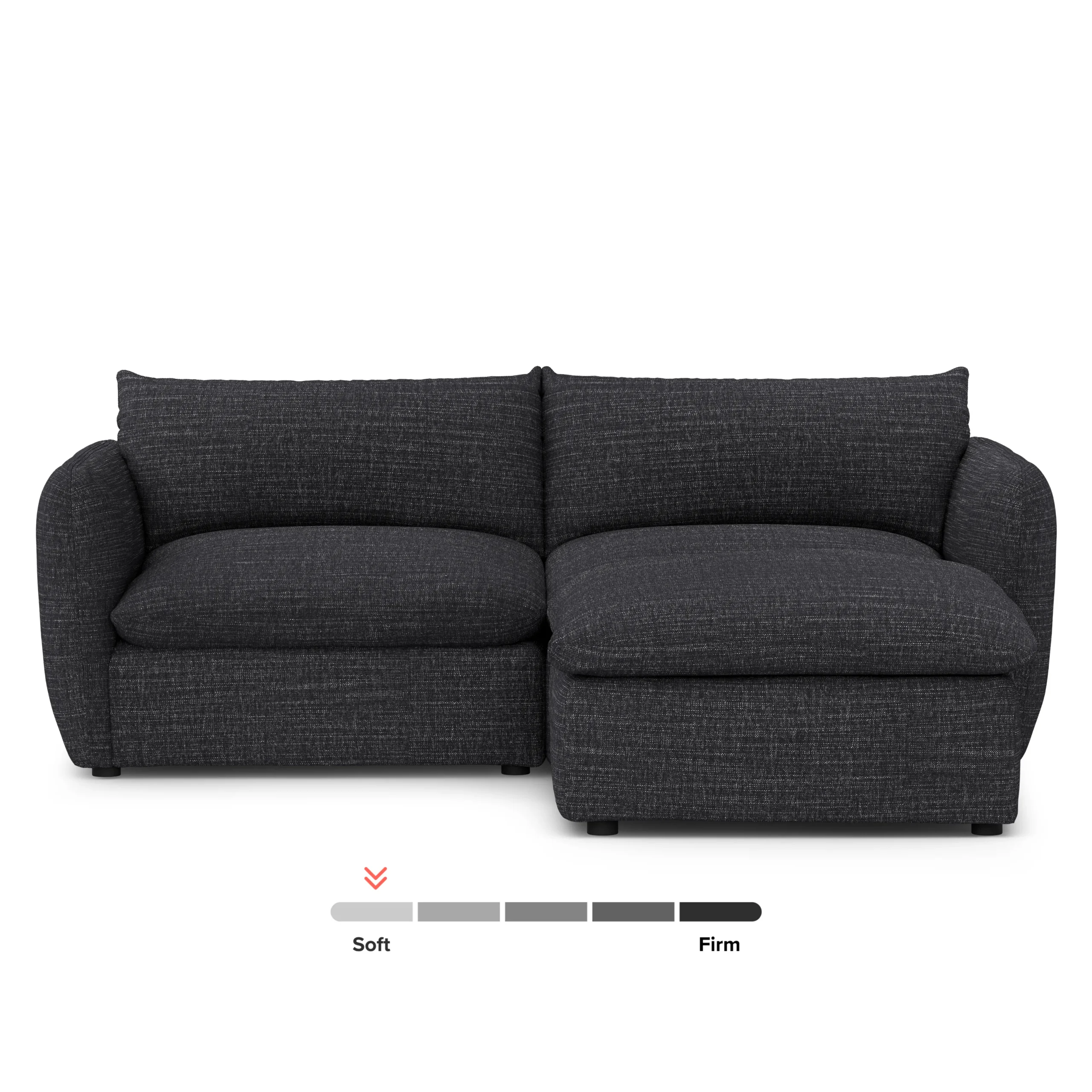 Leigh 92_ Modular Sectional - Napa Charcoal - Image 3