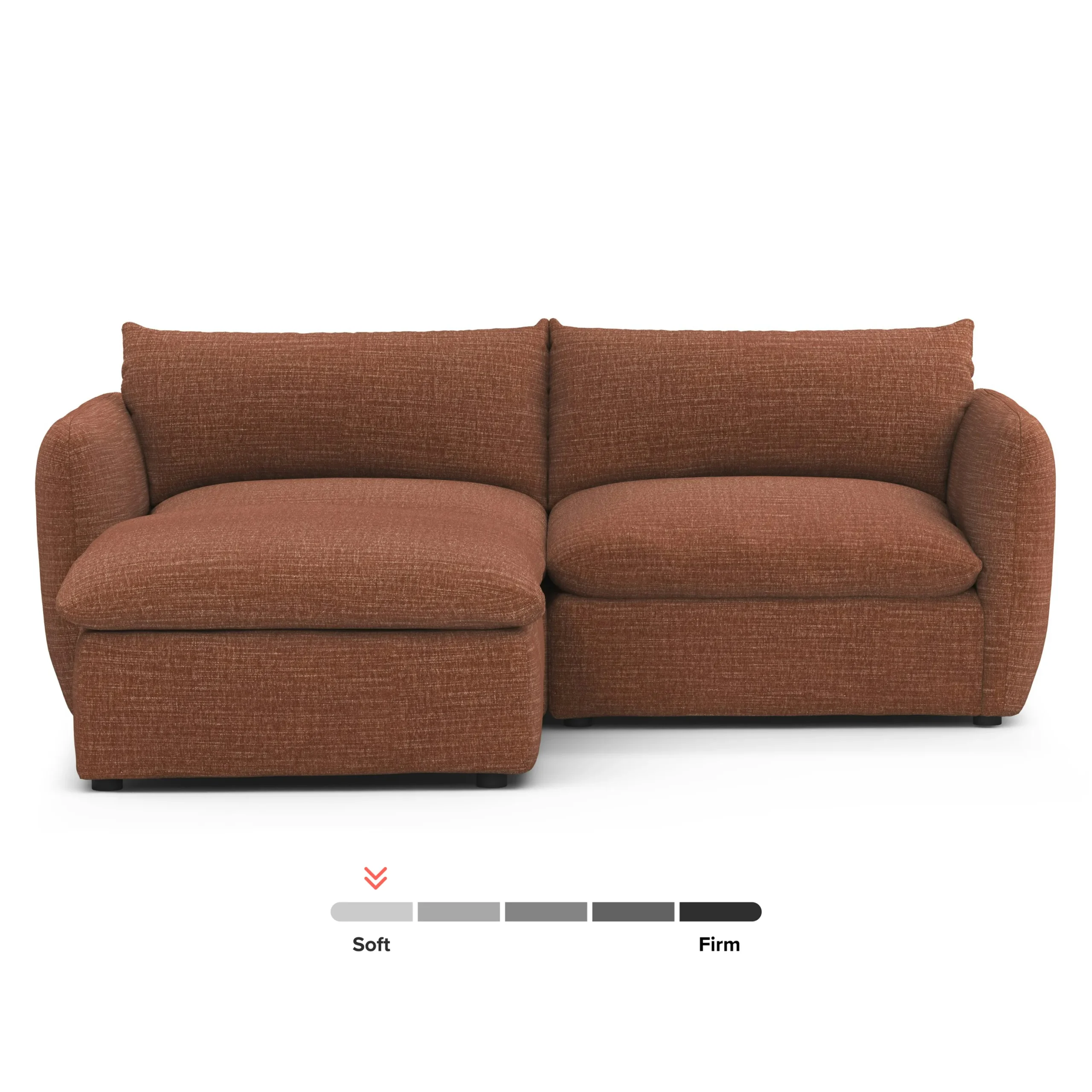 Leigh 92_ Modular Sectional - Napa Rust - Image 3