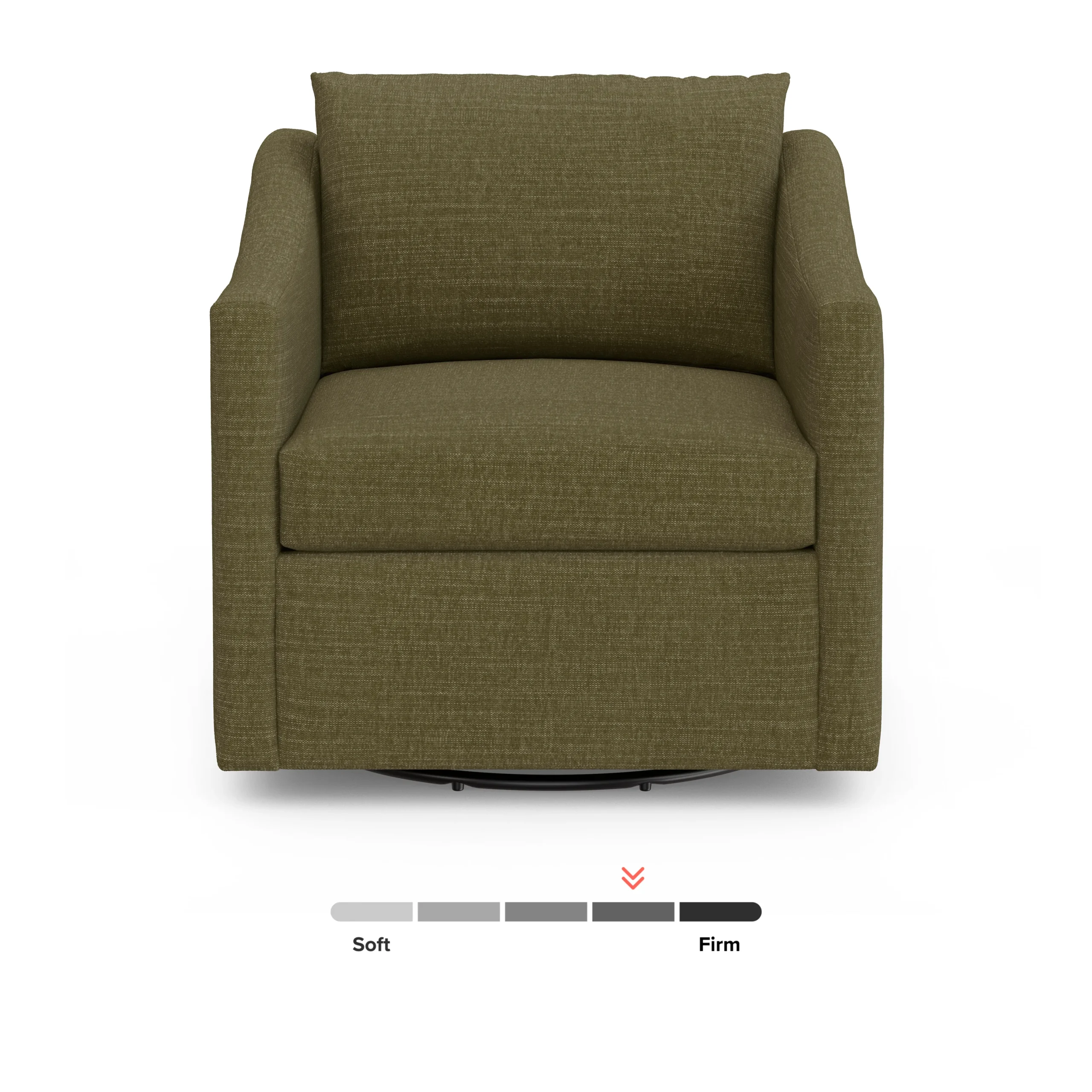 Landry 32.25_ Swivel Lounge Chair - Napa Moss - Image 4