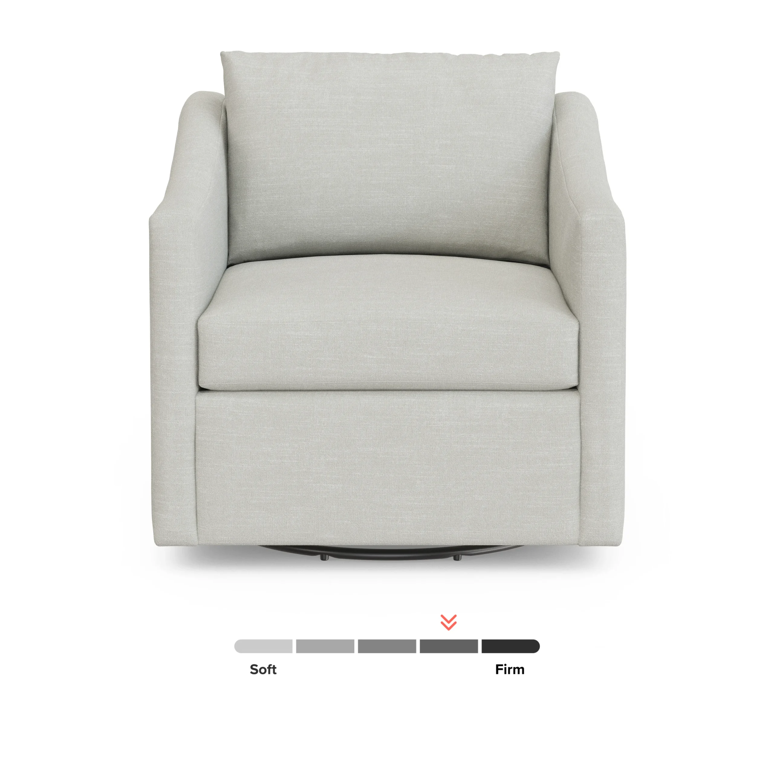 Landry 32.25_ Swivel Lounge Chair - Napa Dove - Image 9