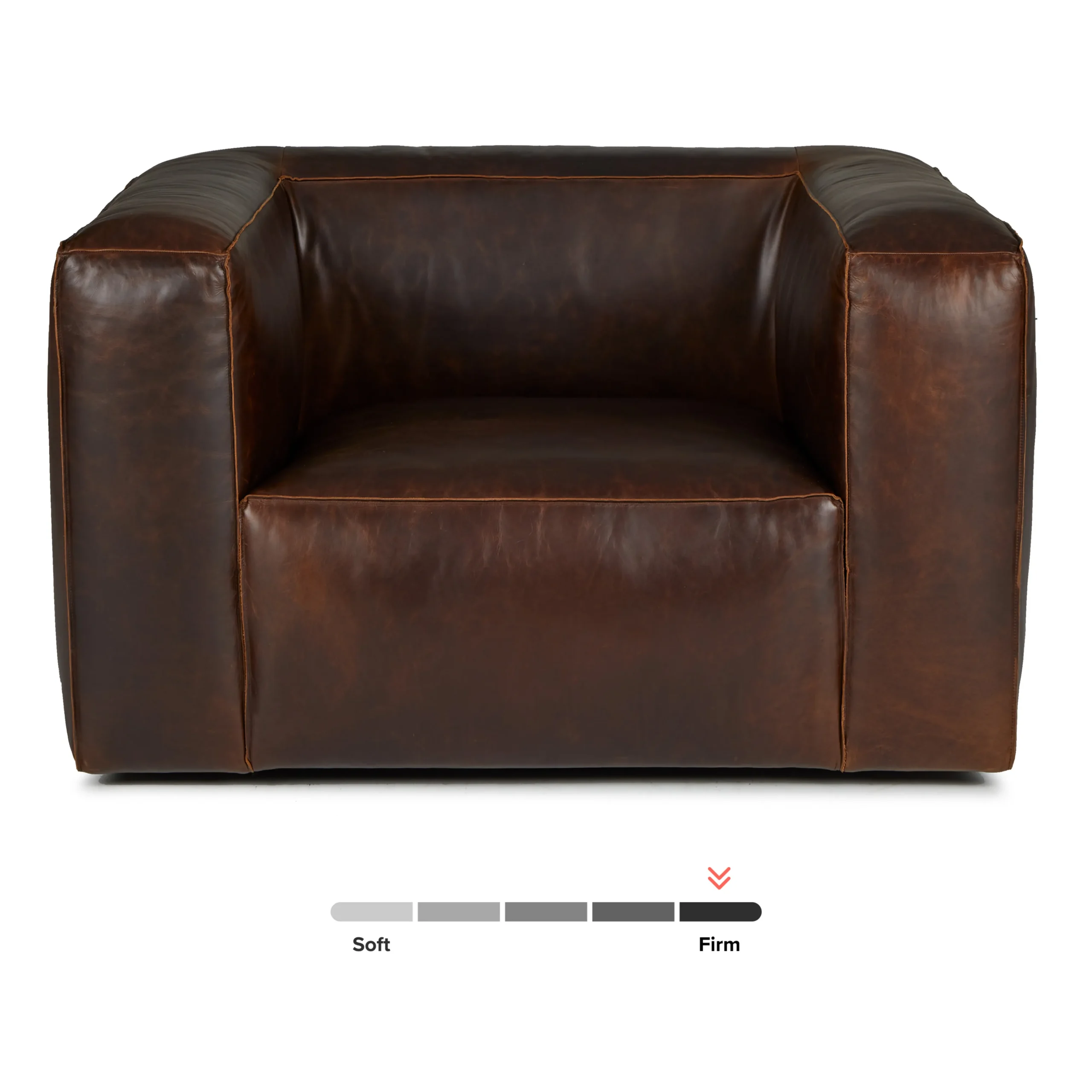 Cigar 44_ Leather Swivel Lounge Chair - Indiana Brown - Image 8
