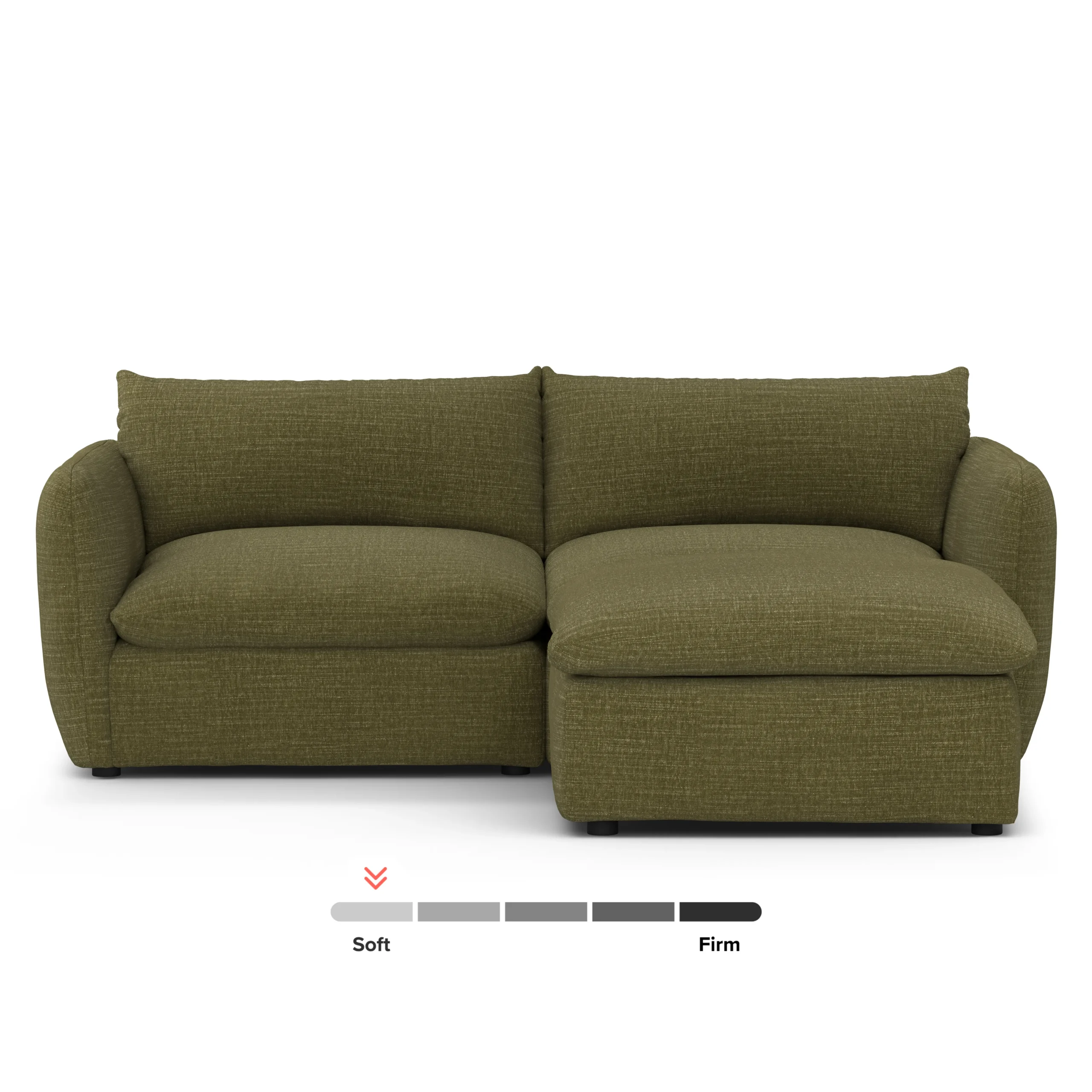 Leigh 92_ Modular Sectional - Napa Moss - Image 3