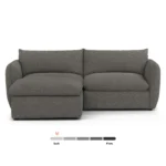 Leigh 92_ Modular Sectional - Silver Gray