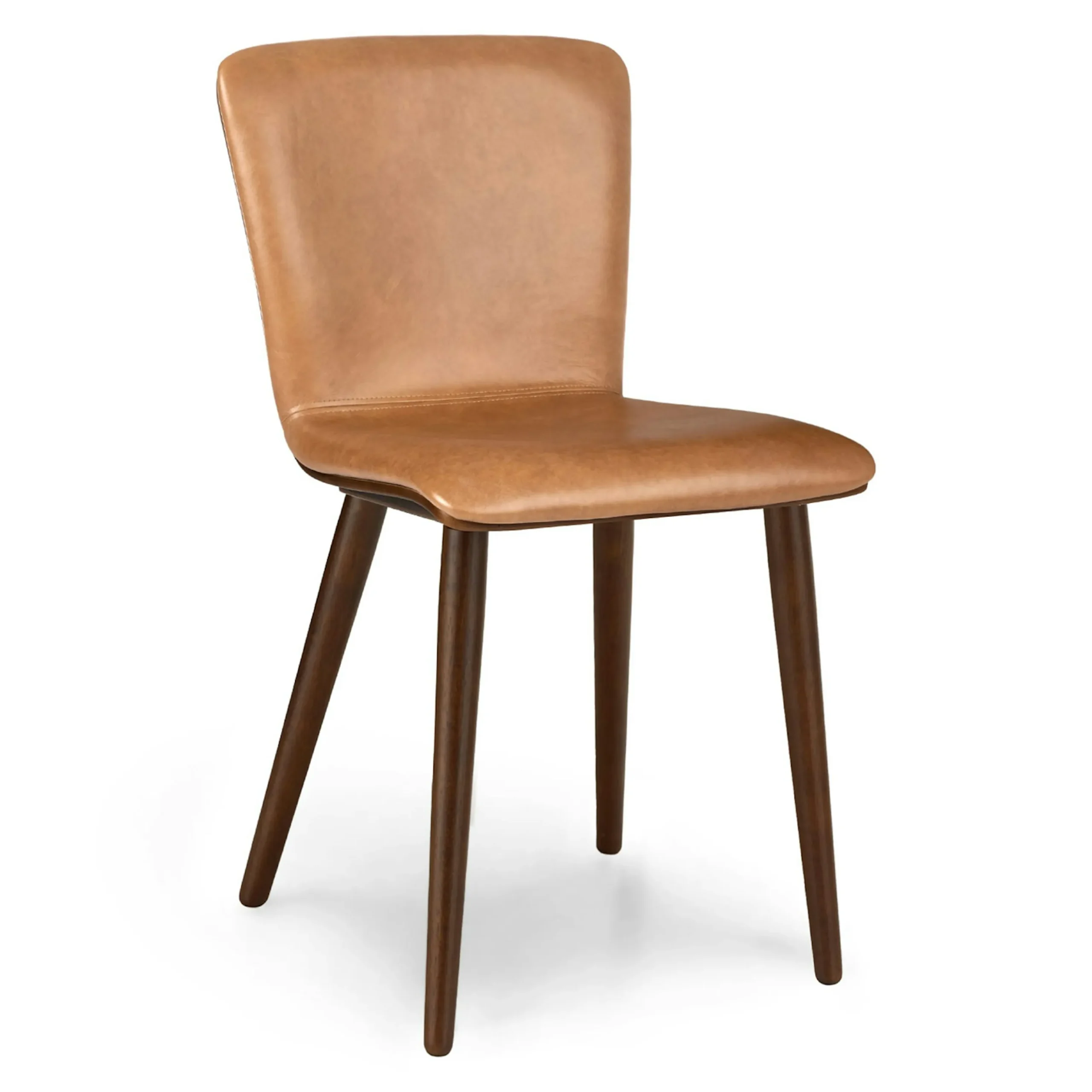 Sede Leather Dining Chair - Walnut and Toscana Tan - Image 3
