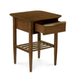 Lenia Storage Side Table - Walnut