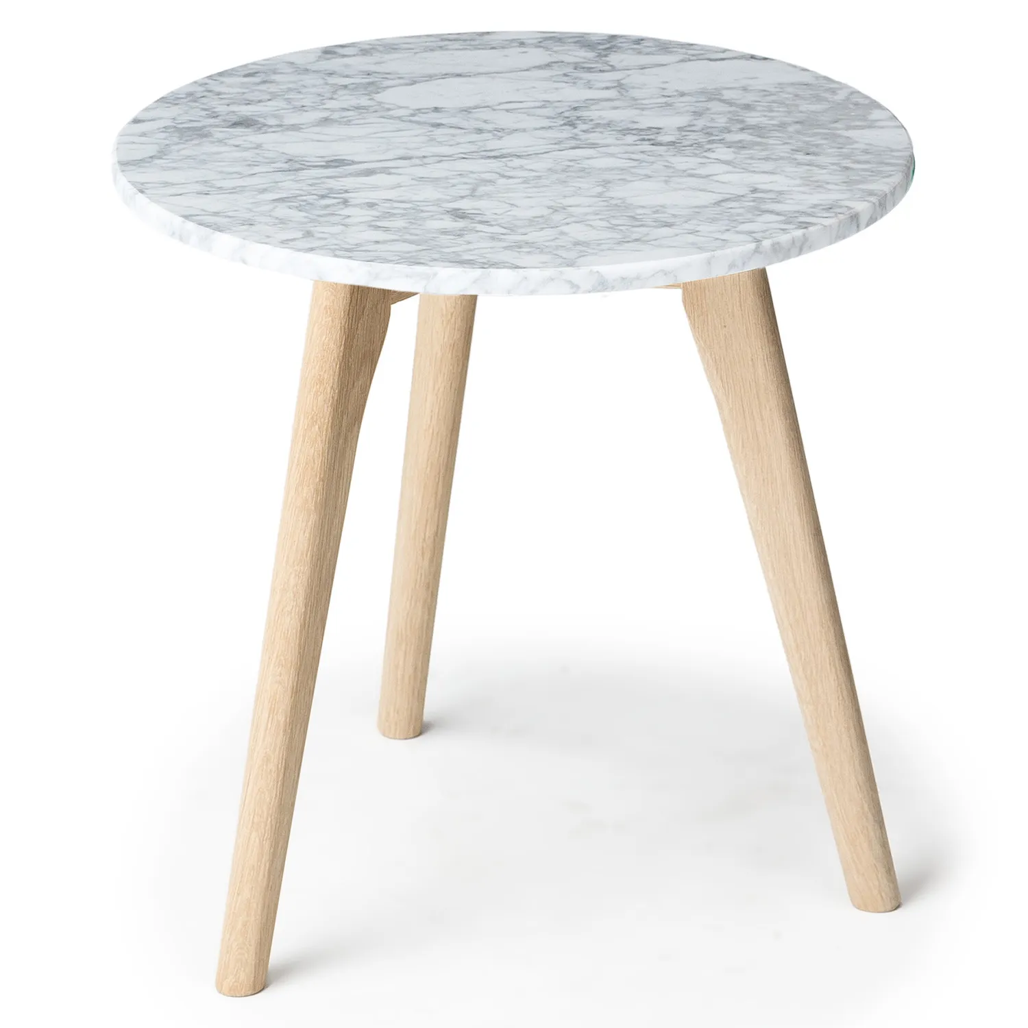 Mara Marble Side Table - Oak - Image 6
